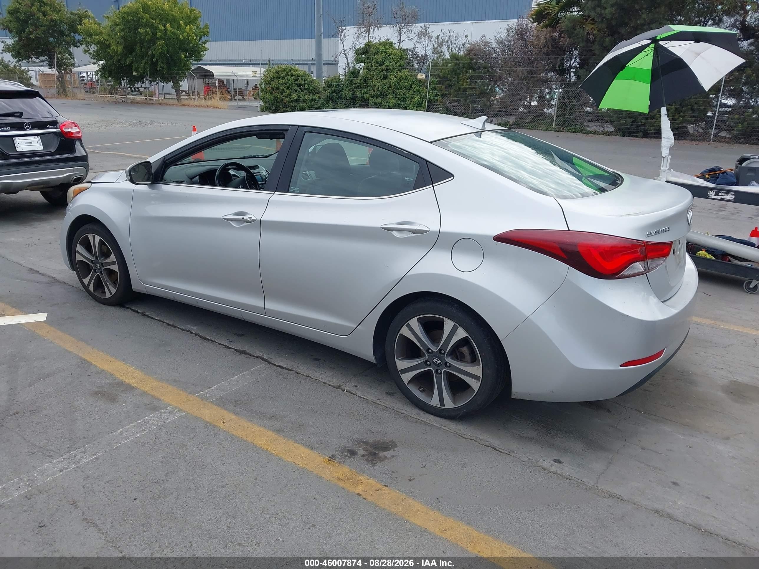 2014 Hyundai Elantra Sport Silver vin: KMHDH4AH3EU133904