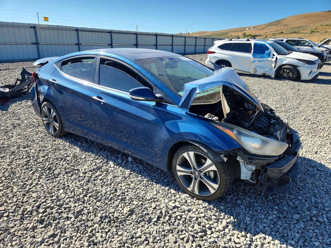 2014 Hyundai Elantra Sport Blue vin: KMHDH4AH3EU148418