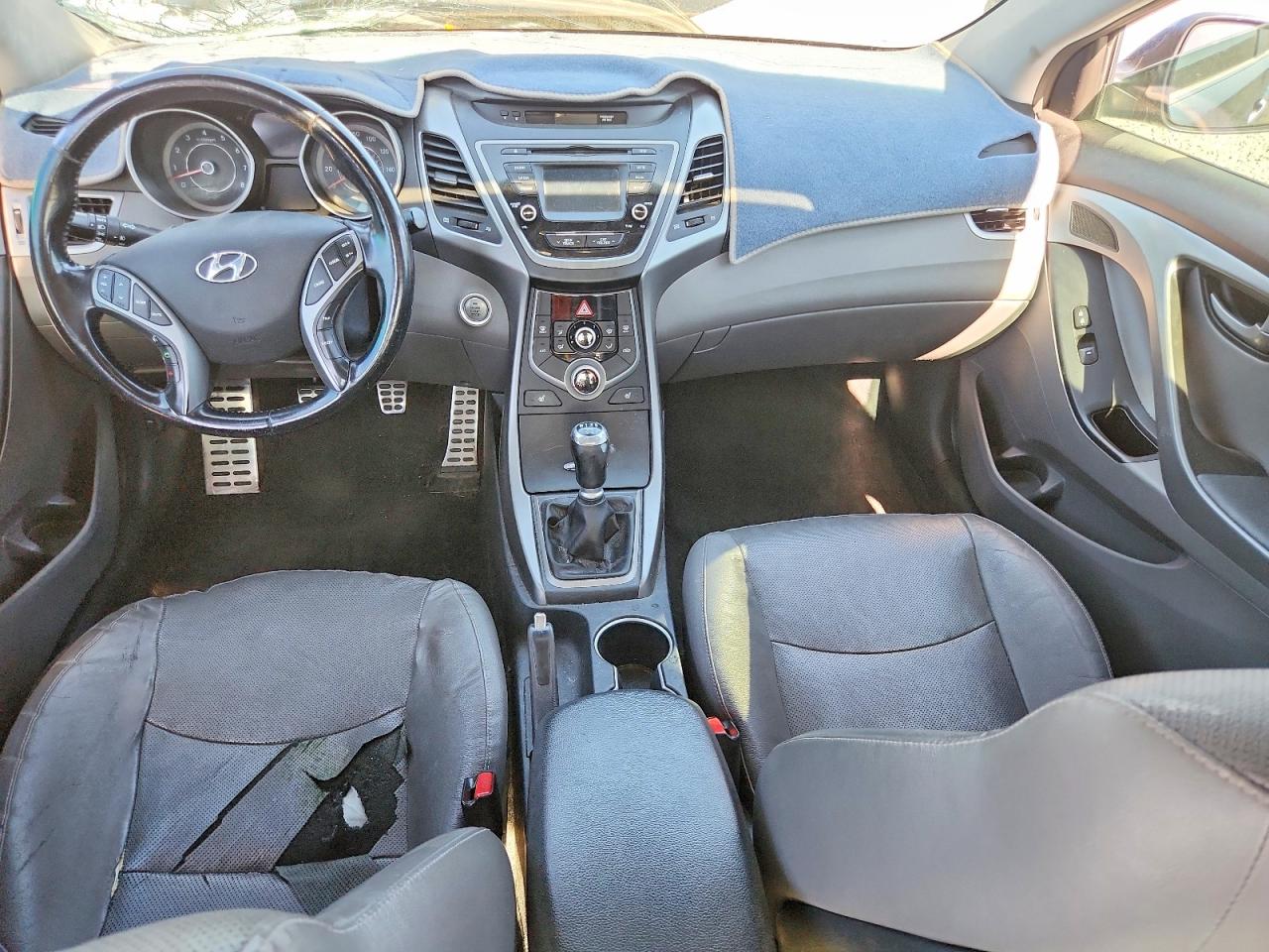 2014 Hyundai Elantra Sport Blue vin: KMHDH4AH3EU148418