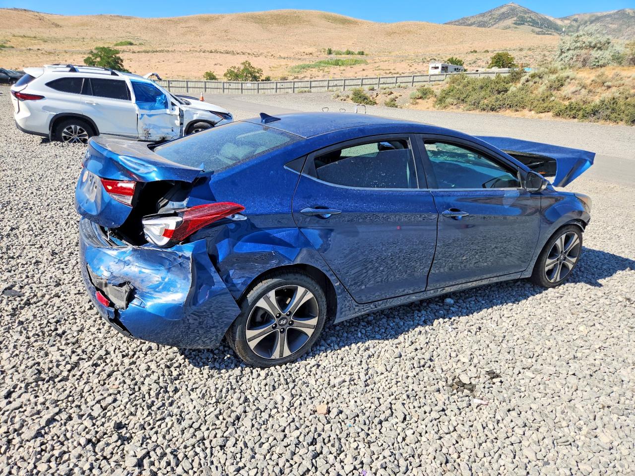 2014 Hyundai Elantra Sport Blue vin: KMHDH4AH3EU148418