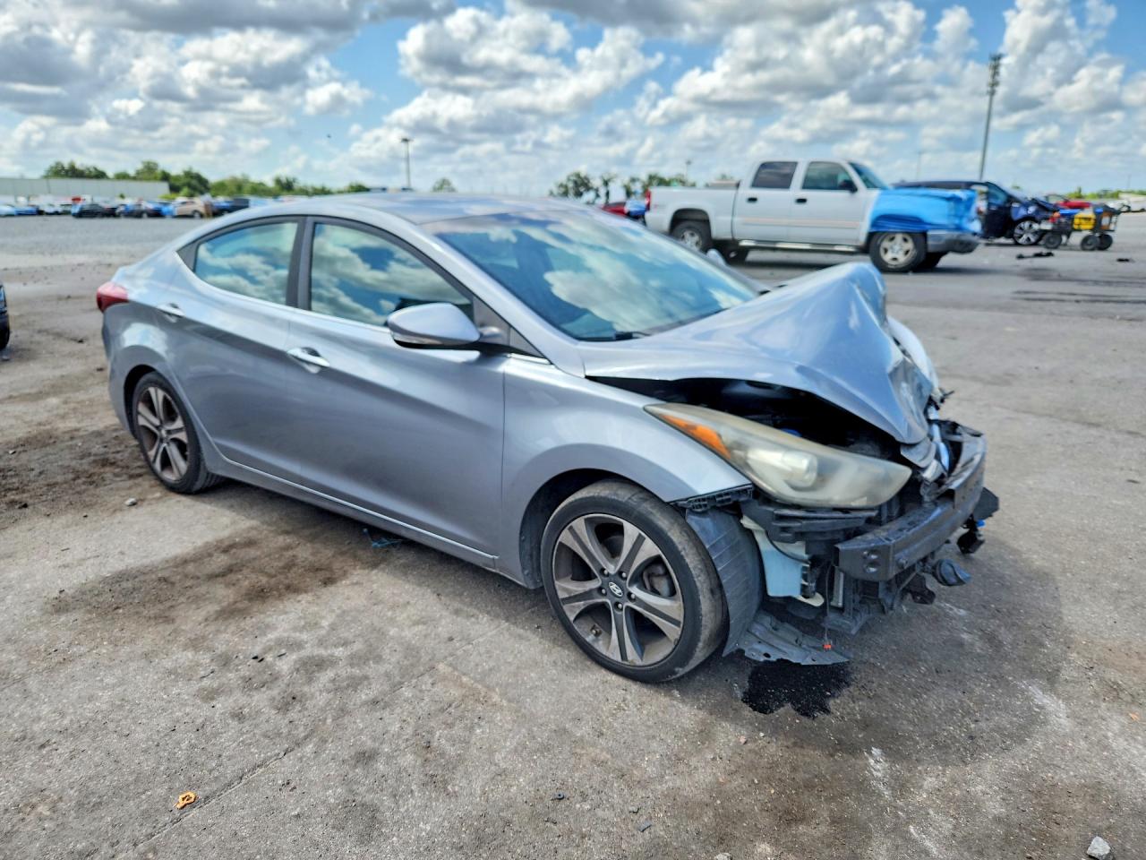 2014 Hyundai Elantra Sport Silver vin: KMHDH4AH3EU158804