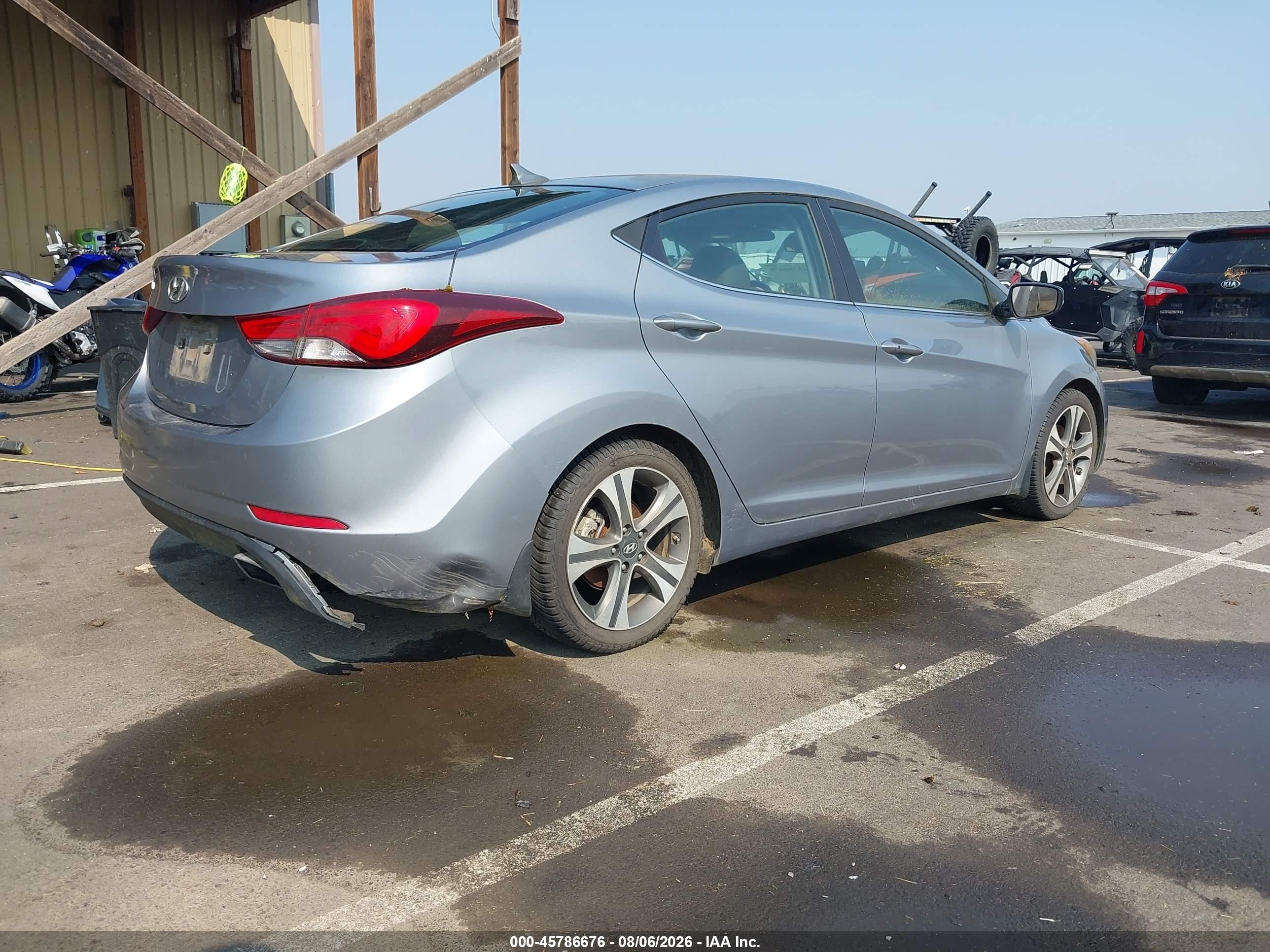 2015 Hyundai Elantra Sport Silver vin: KMHDH4AH3FU282301