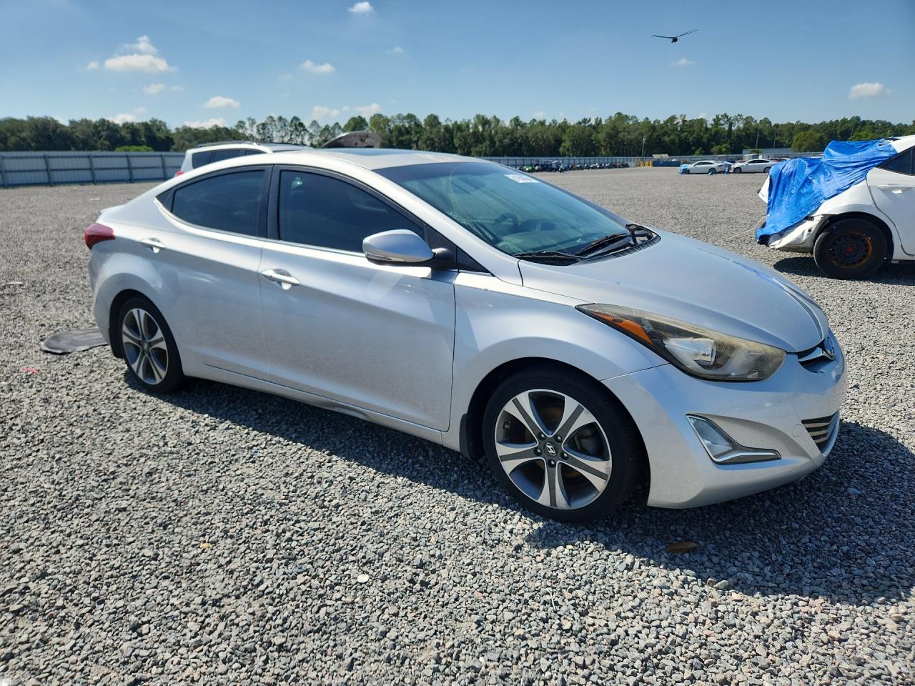 2015 Hyundai Elantra Sport Silver vin: KMHDH4AH3FU455606