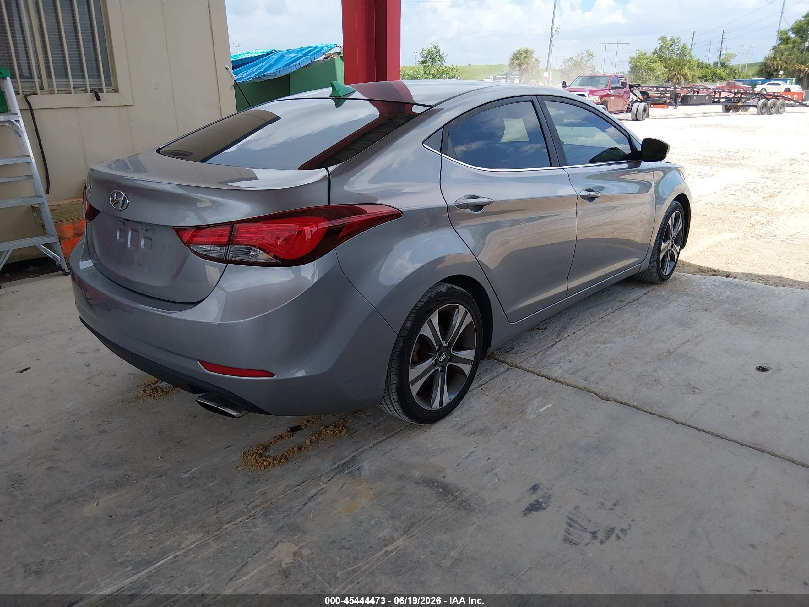 2014 Hyundai Elantra Sport Gray vin: KMHDH4AH4EU048358