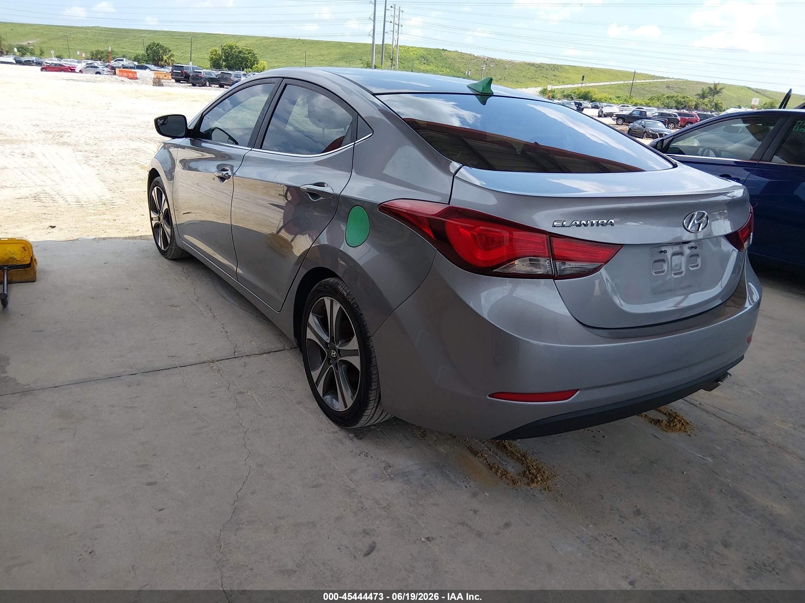 2014 Hyundai Elantra Sport Gray vin: KMHDH4AH4EU048358