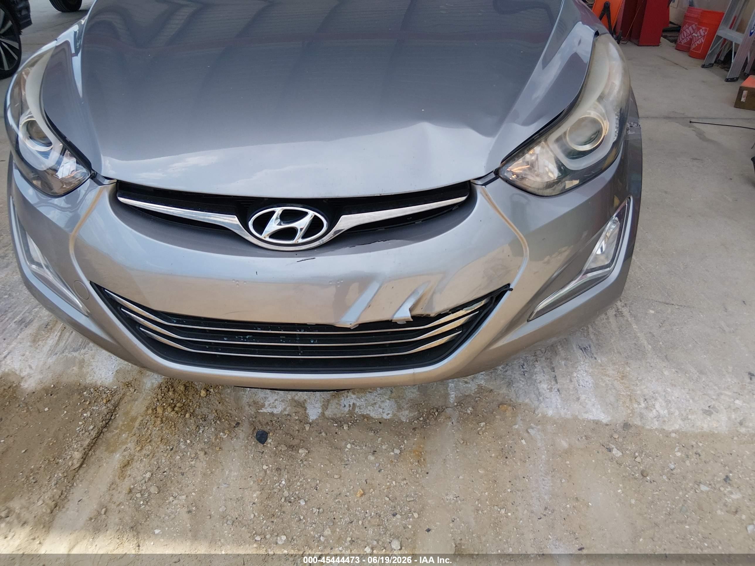 2014 Hyundai Elantra Sport Gray vin: KMHDH4AH4EU048358