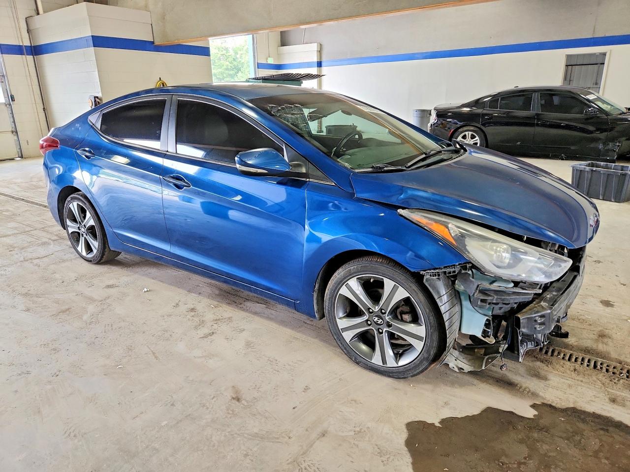 2014 Hyundai Elantra Sport Синий vin: KMHDH4AH4EU051258