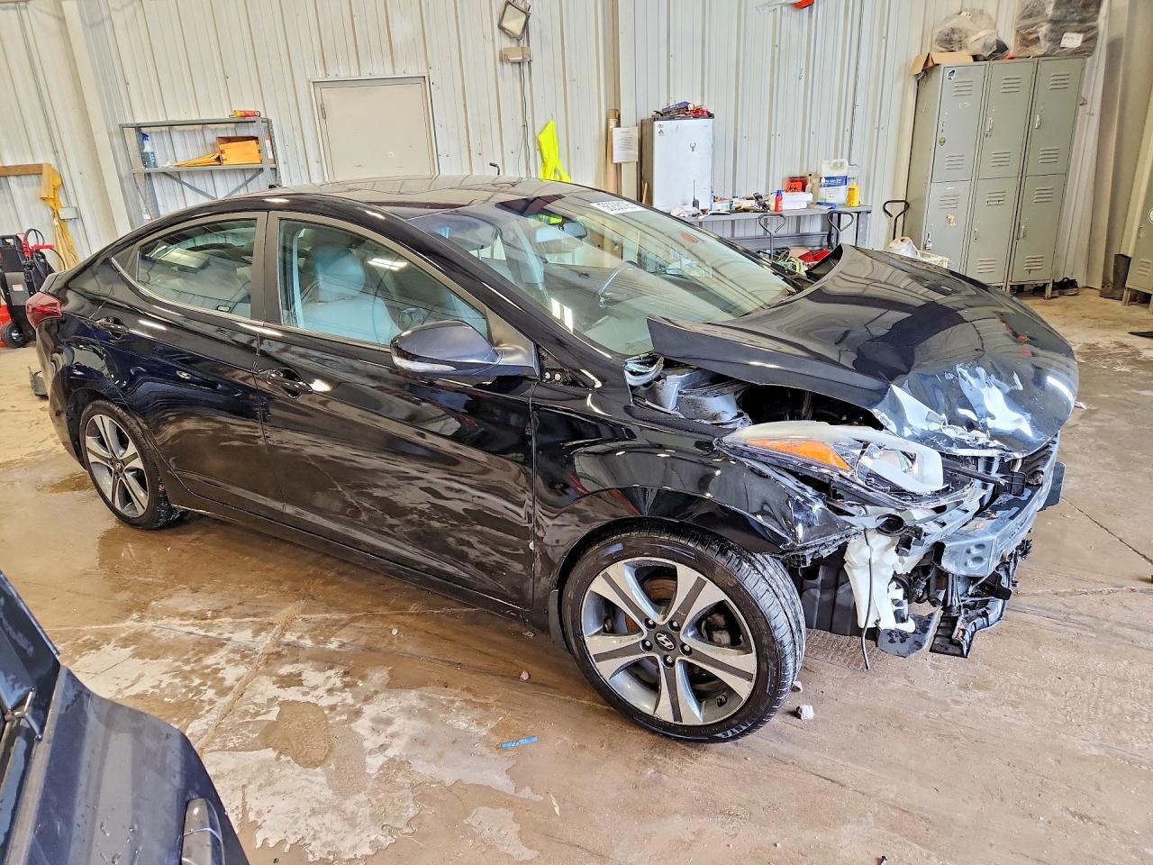2015 Hyundai Elantra Sport Black vin: KMHDH4AH4FU342649