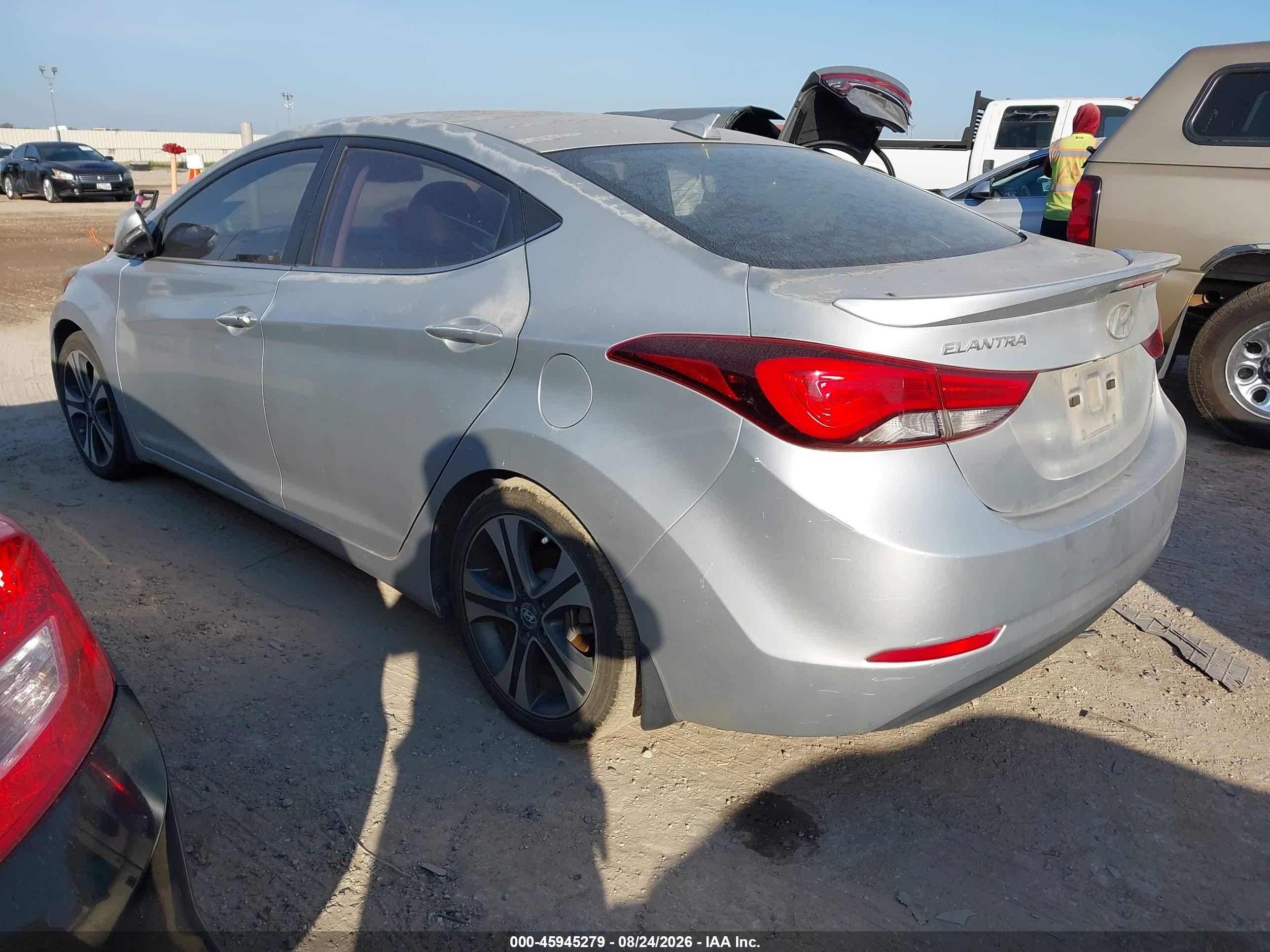 2015 Hyundai Elantra Sport Silver vin: KMHDH4AH4FU373528