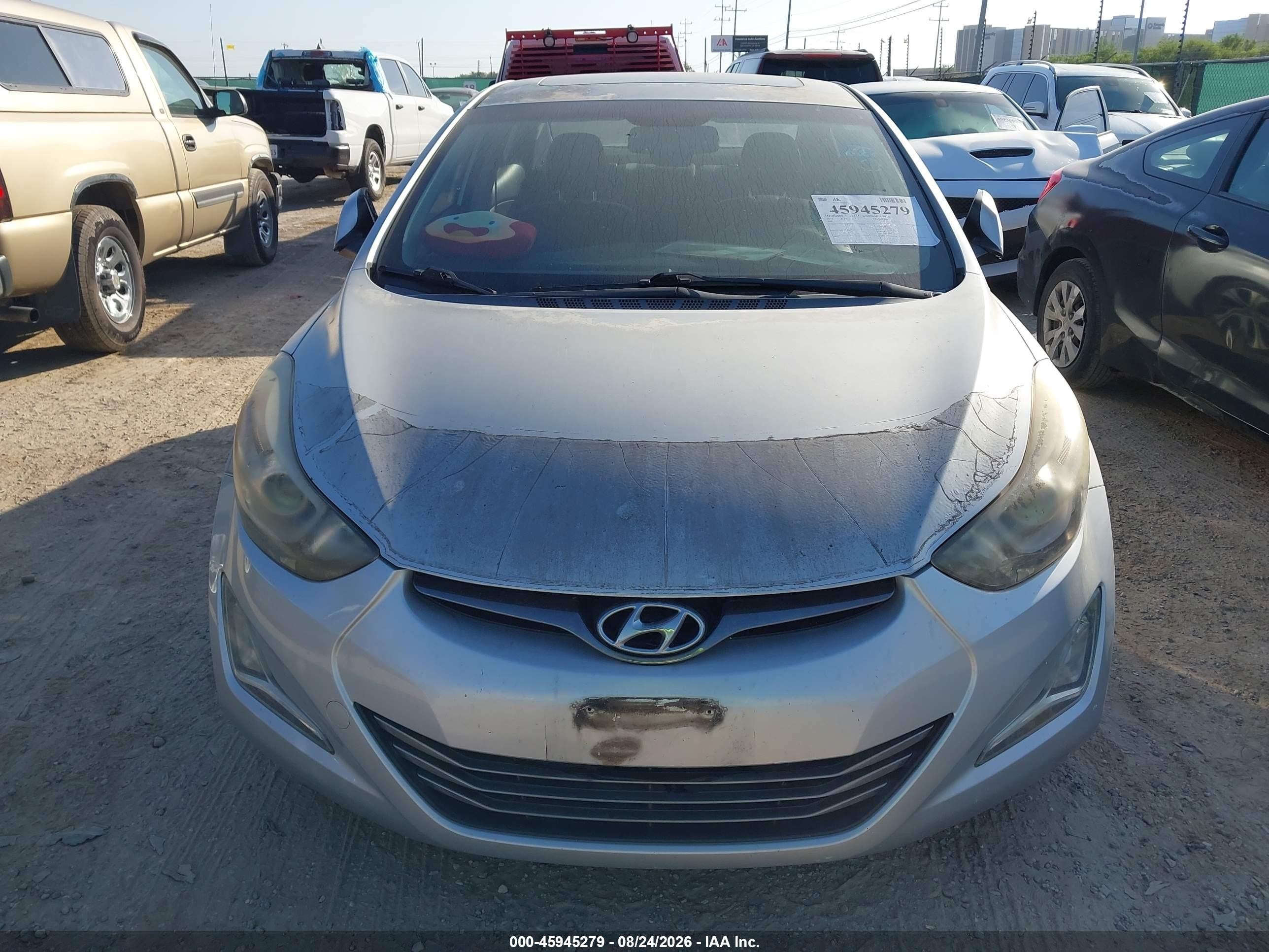 2015 Hyundai Elantra Sport Silver vin: KMHDH4AH4FU373528