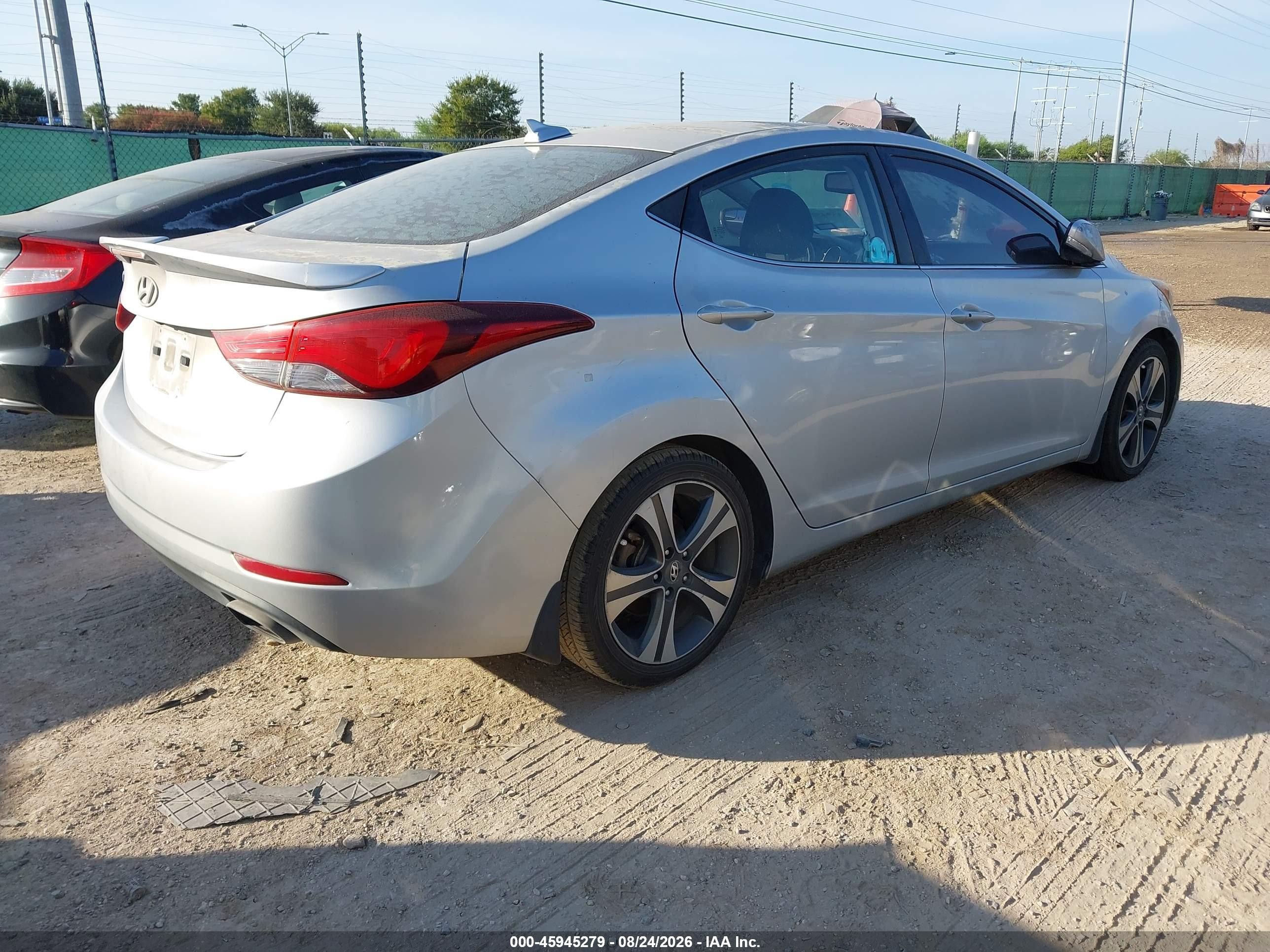2015 Hyundai Elantra Sport Silver vin: KMHDH4AH4FU373528