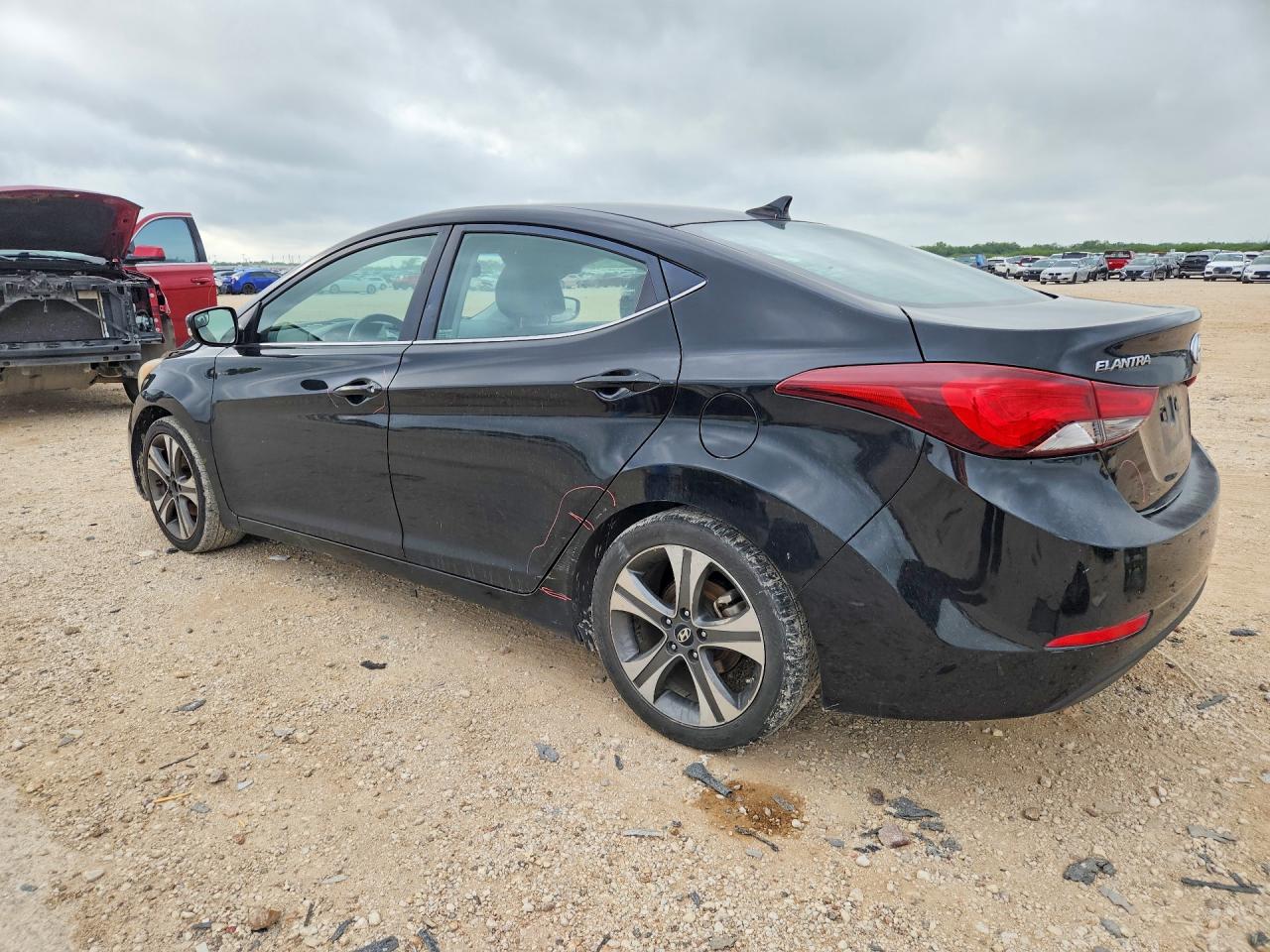 2014 Hyundai Elantra Sport Black vin: KMHDH4AH5EU038552