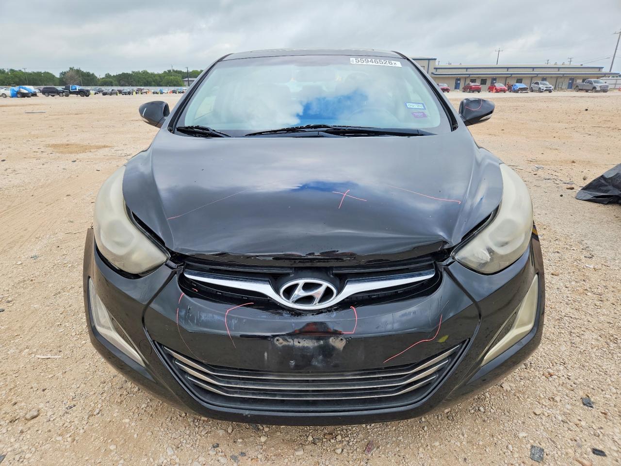 2014 Hyundai Elantra Sport Black vin: KMHDH4AH5EU038552