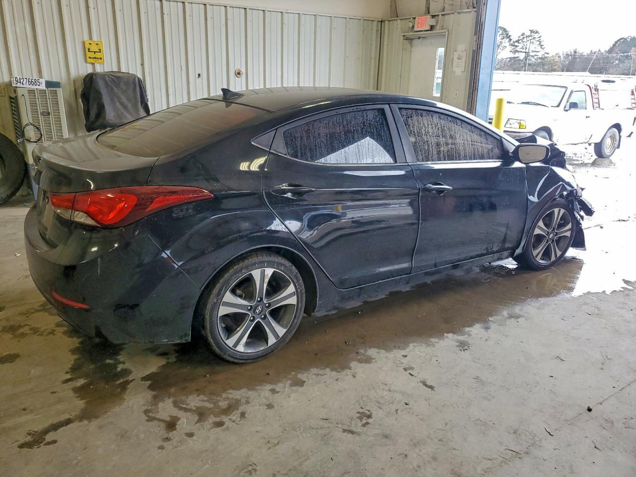 2014 Hyundai Elantra Sport Black vin: KMHDH4AH5EU070076