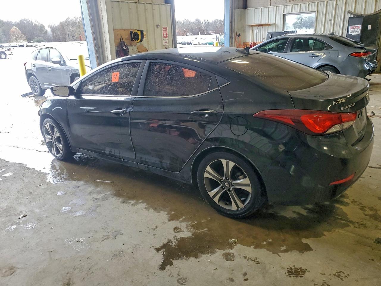 2014 Hyundai Elantra Sport Black vin: KMHDH4AH5EU070076