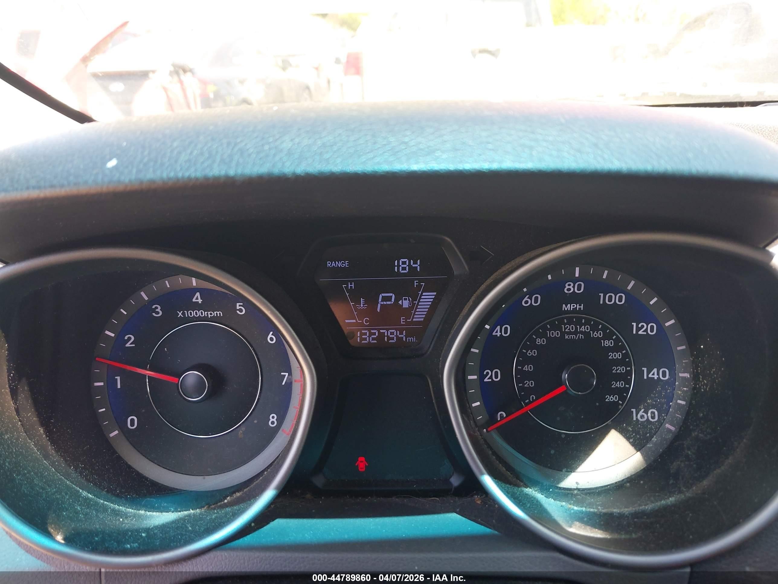 2014 Hyundai Elantra Sport Red vin: KMHDH4AH5EU083037