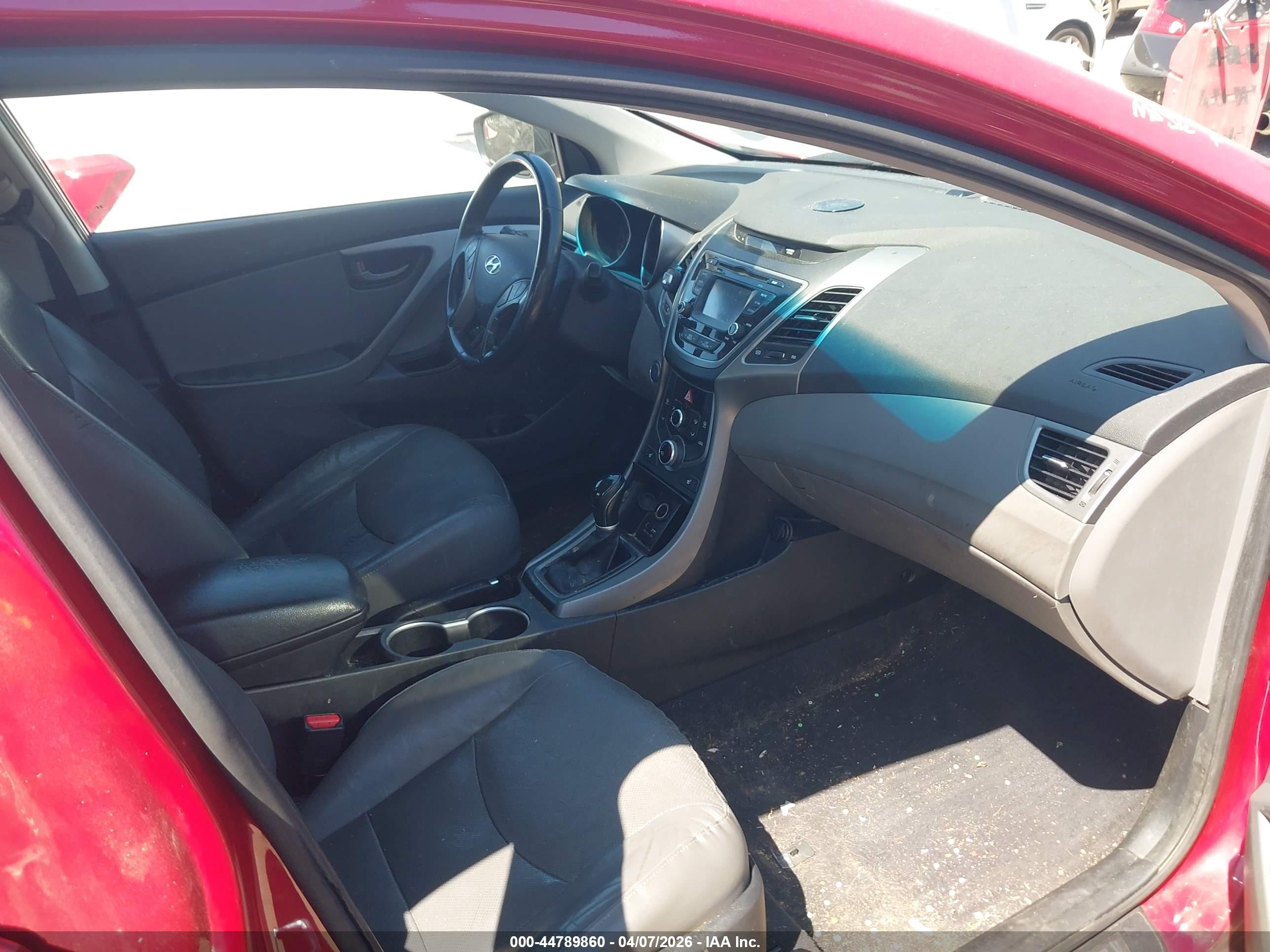 2014 Hyundai Elantra Sport Red vin: KMHDH4AH5EU083037