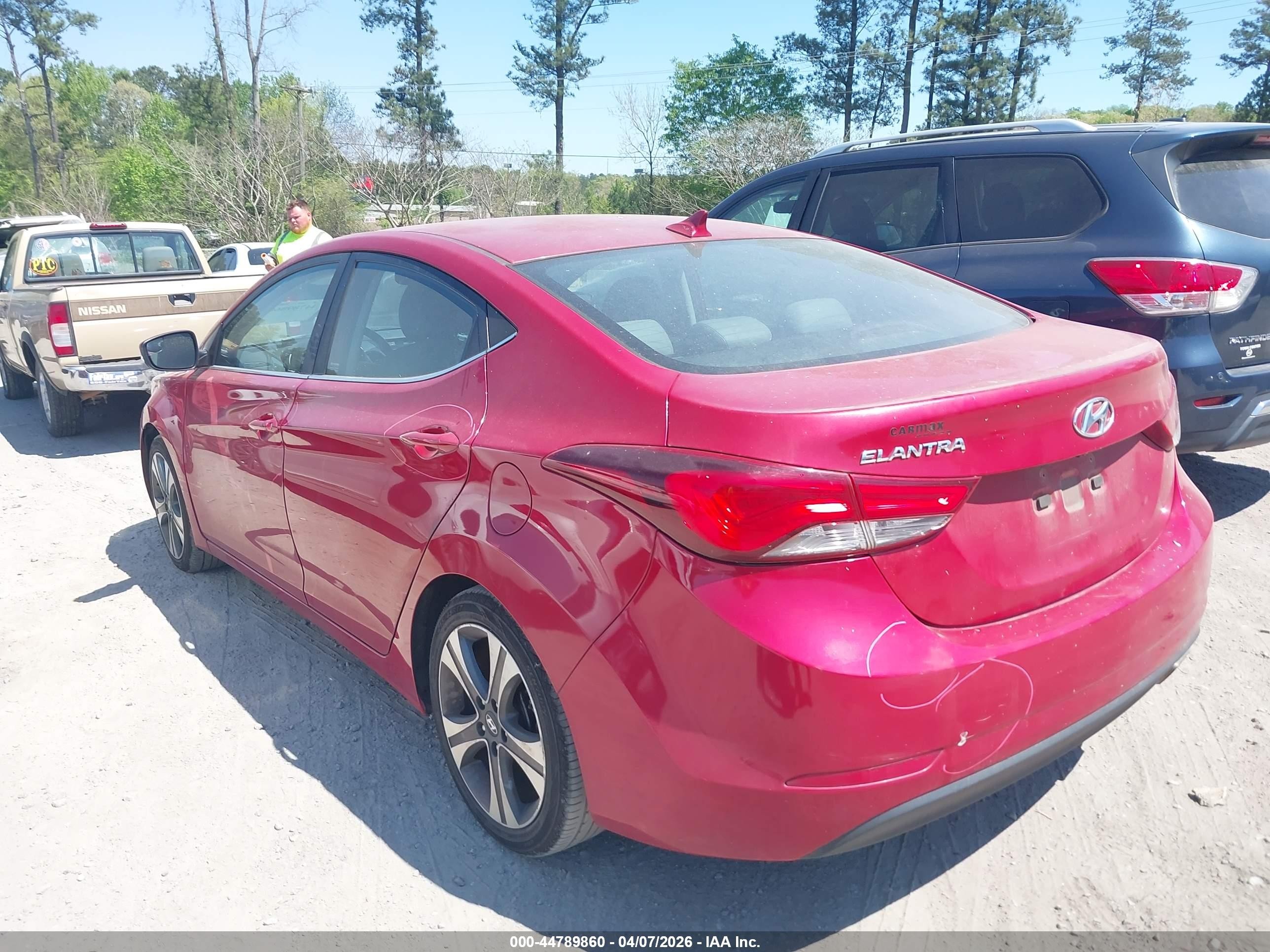 2014 Hyundai Elantra Sport Red vin: KMHDH4AH5EU083037
