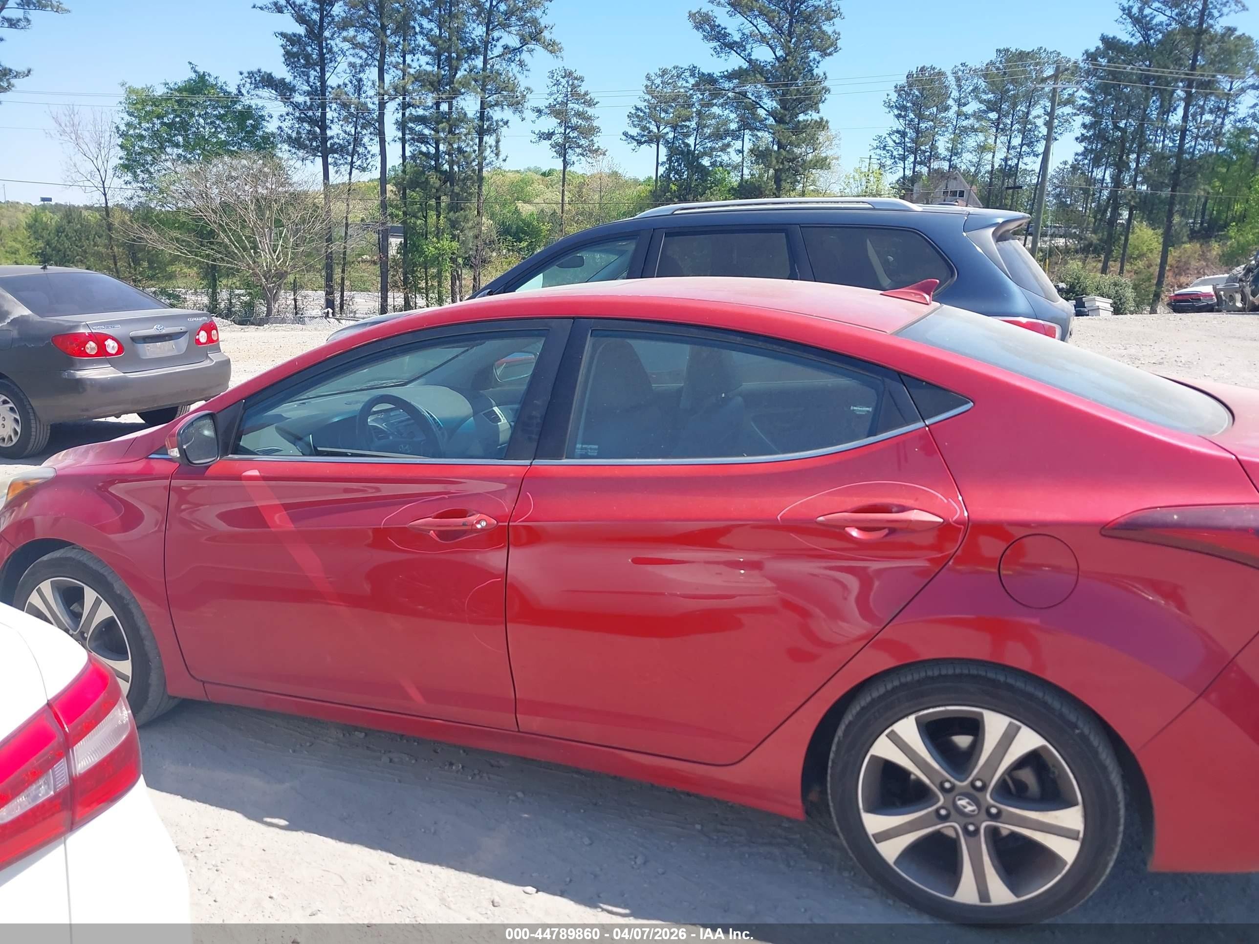 2014 Hyundai Elantra Sport Red vin: KMHDH4AH5EU083037
