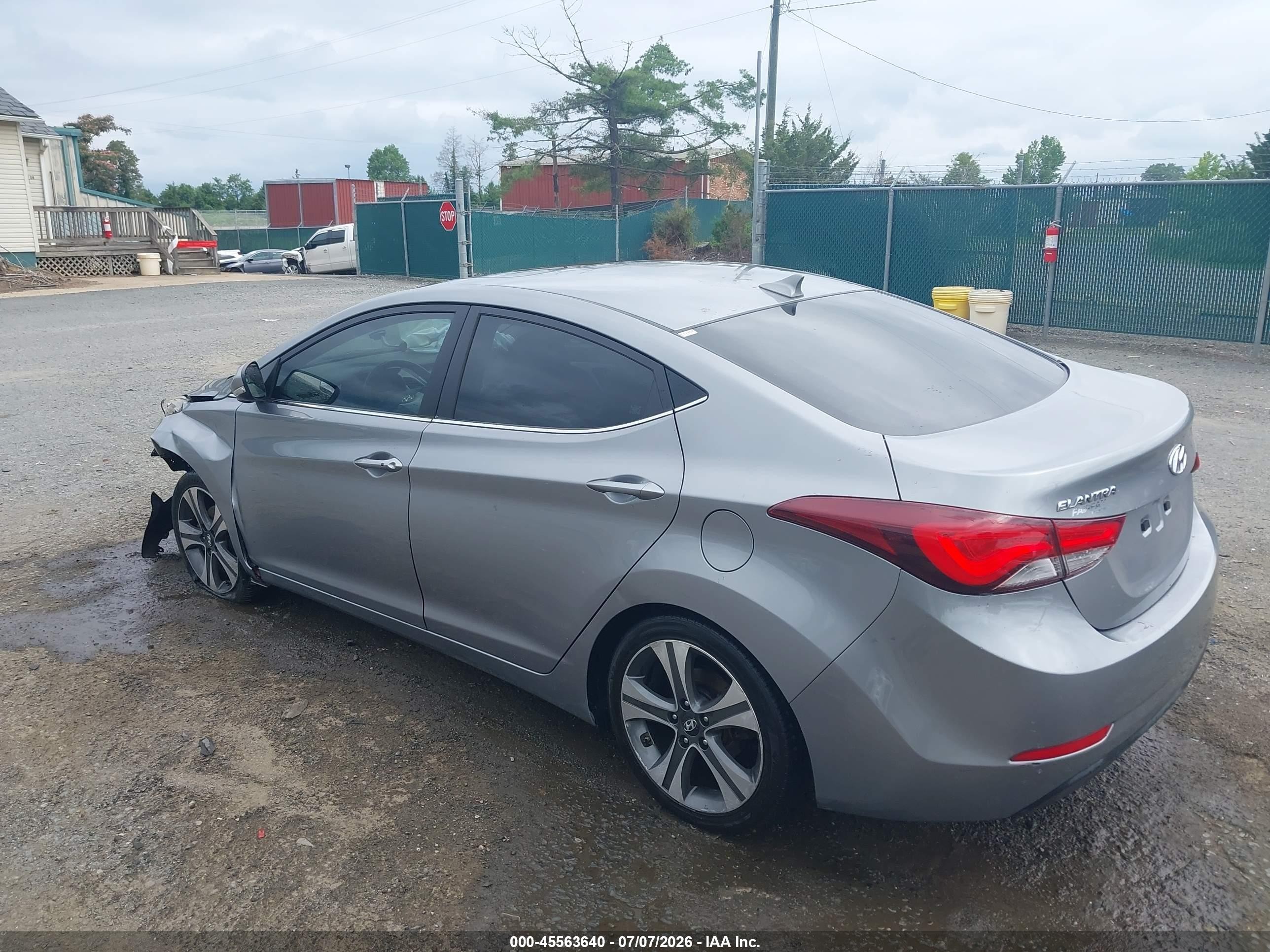 2014 Hyundai Elantra Sport Gray vin: KMHDH4AH5EU105988