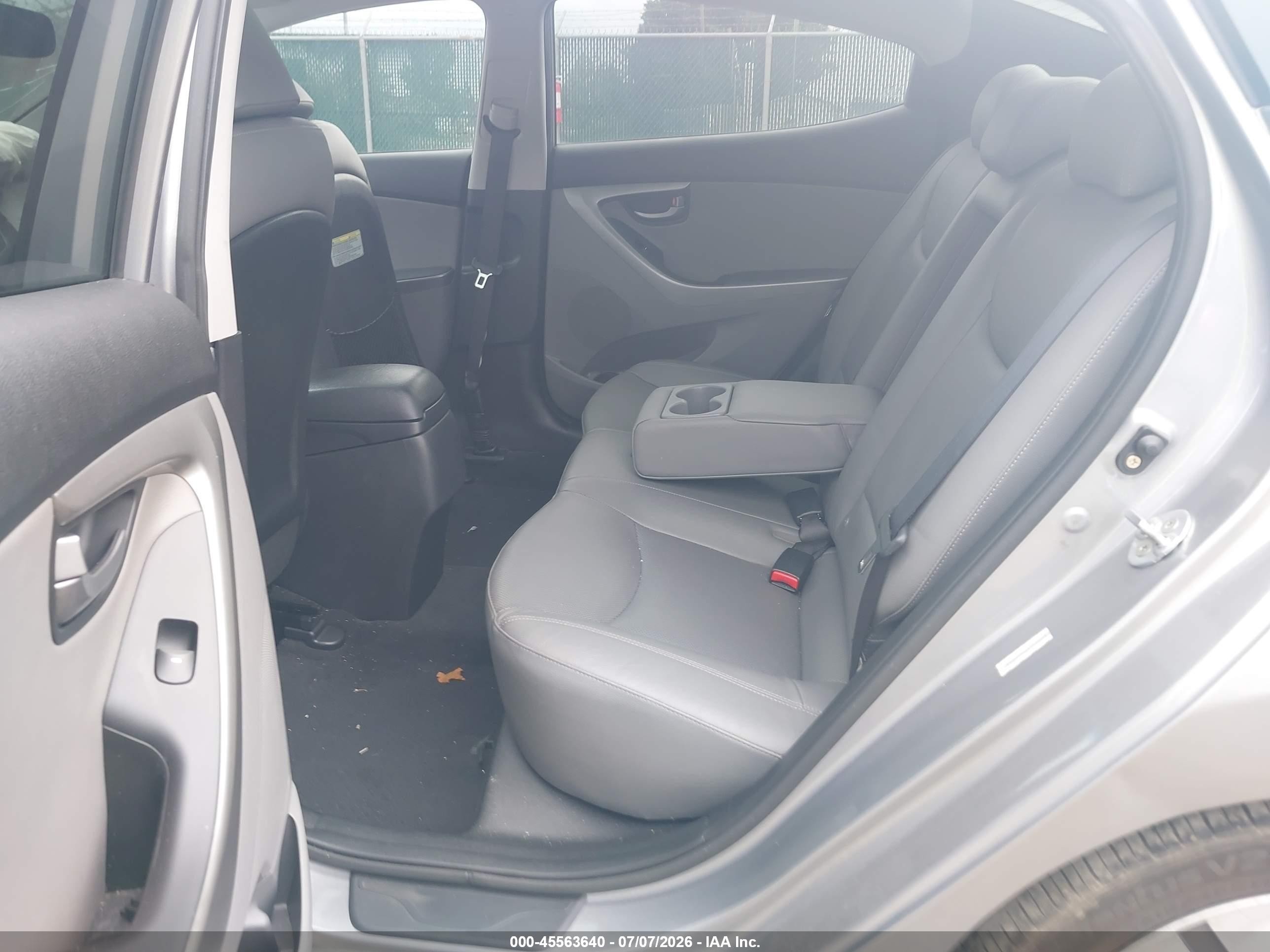 2014 Hyundai Elantra Sport Gray vin: KMHDH4AH5EU105988