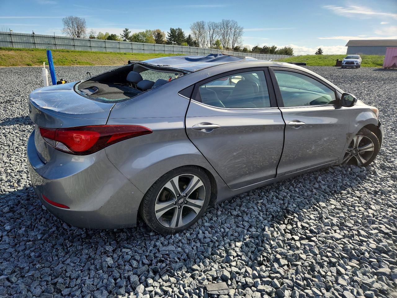 2015 Hyundai Elantra Sport Gray vin: KMHDH4AH5FU304346
