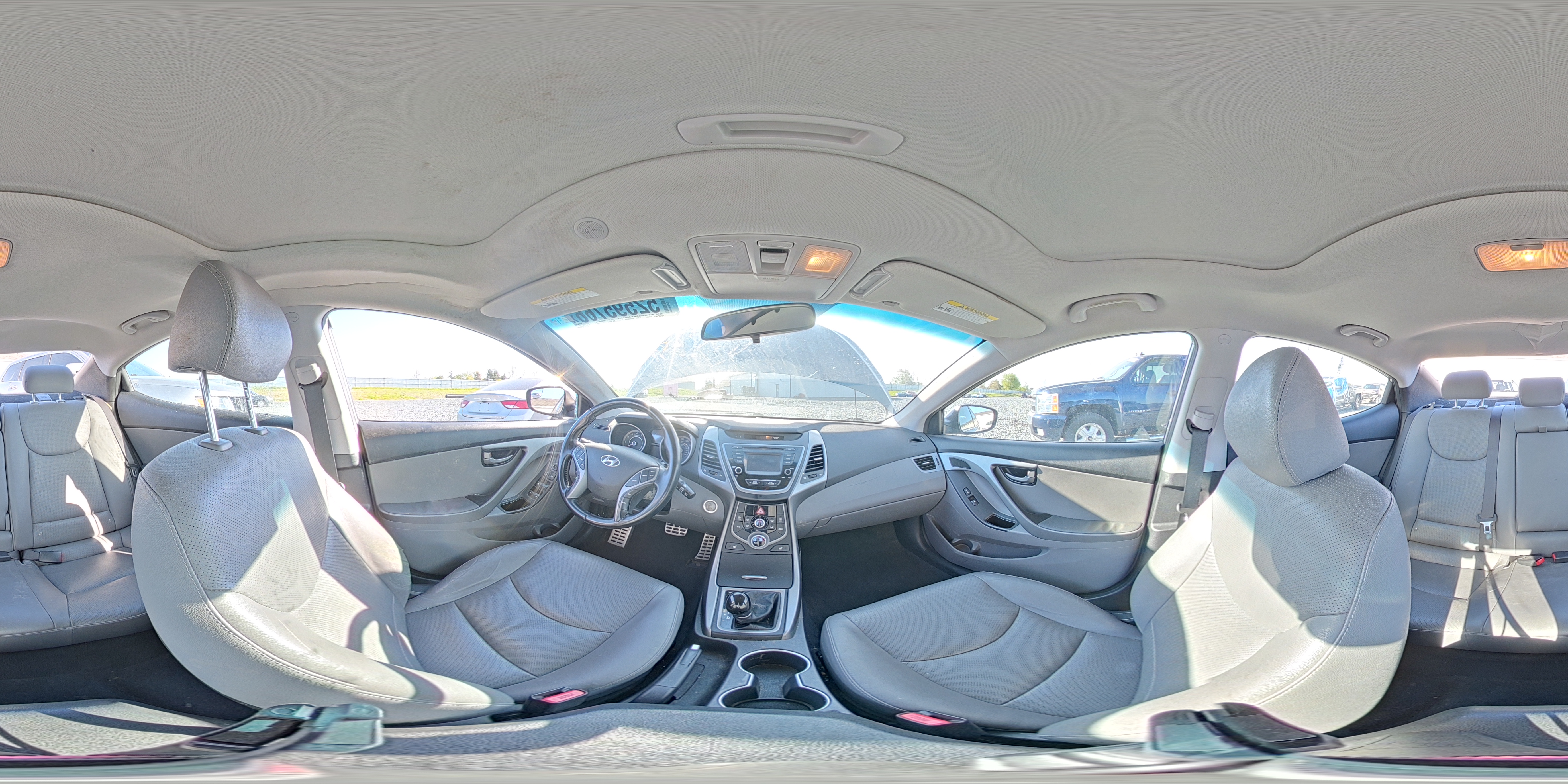 2015 Hyundai Elantra Sport Gray vin: KMHDH4AH5FU304346