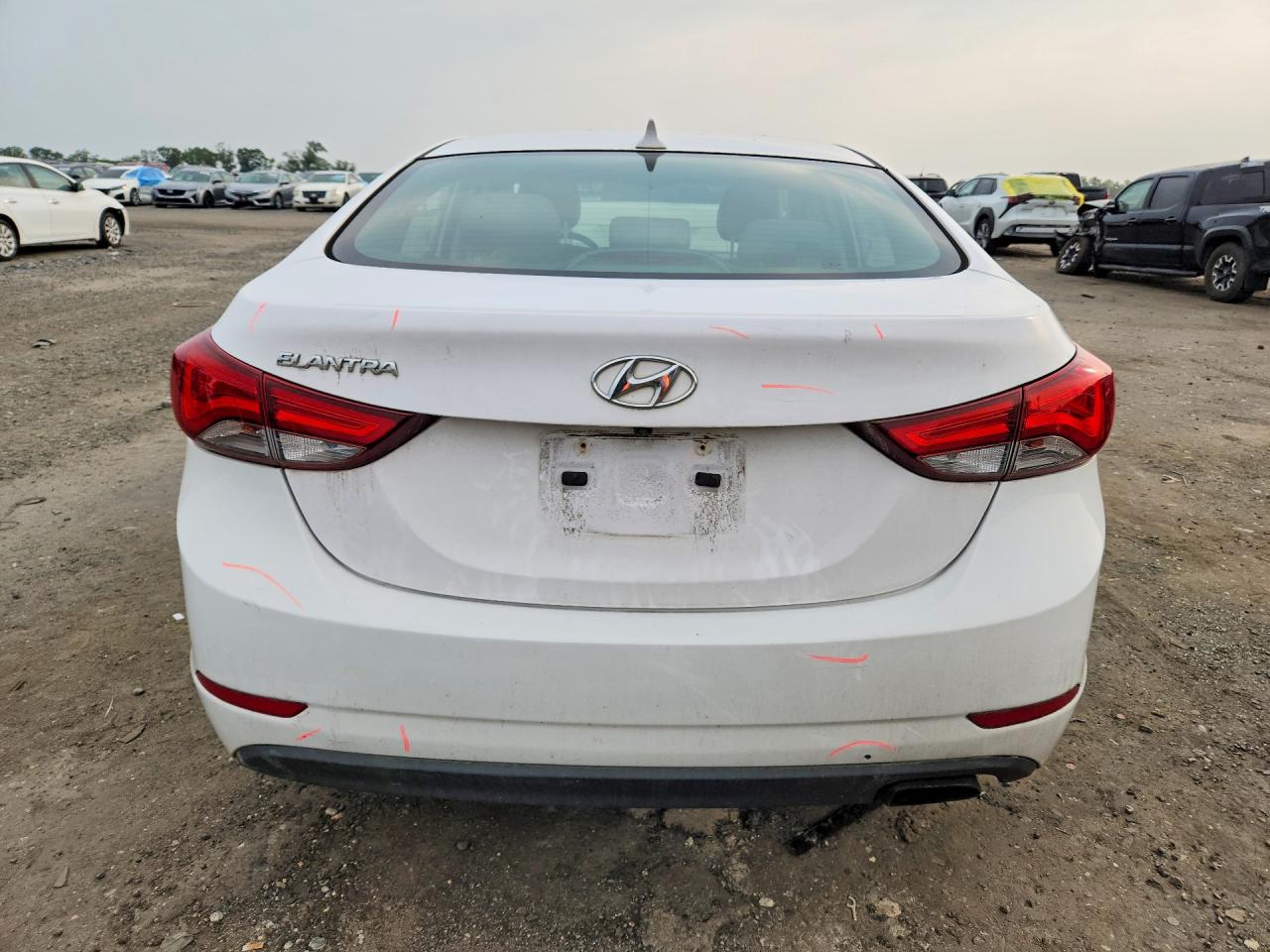 2015 Hyundai Elantra Sport White vin: KMHDH4AH5FU382867