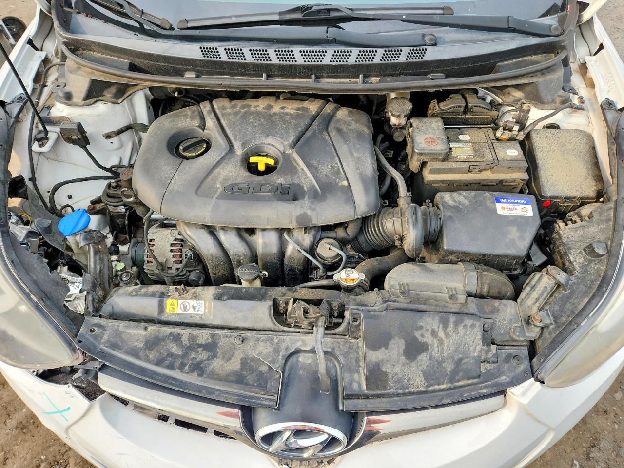 2015 Hyundai Elantra Sport White vin: KMHDH4AH5FU382867