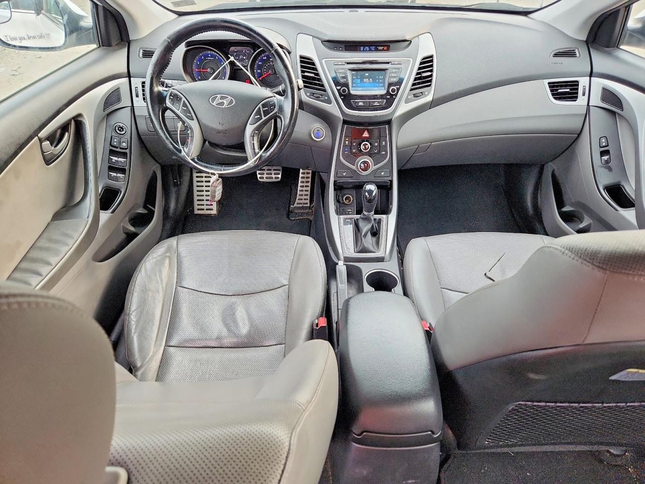 2015 Hyundai Elantra Sport White vin: KMHDH4AH5FU382867