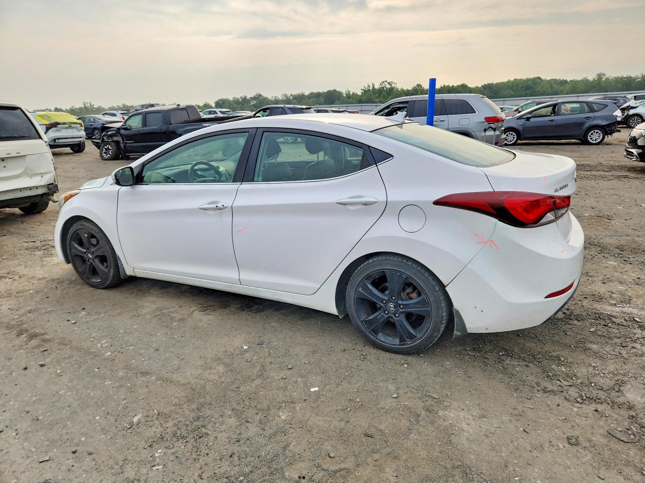 2015 Hyundai Elantra Sport White vin: KMHDH4AH5FU382867