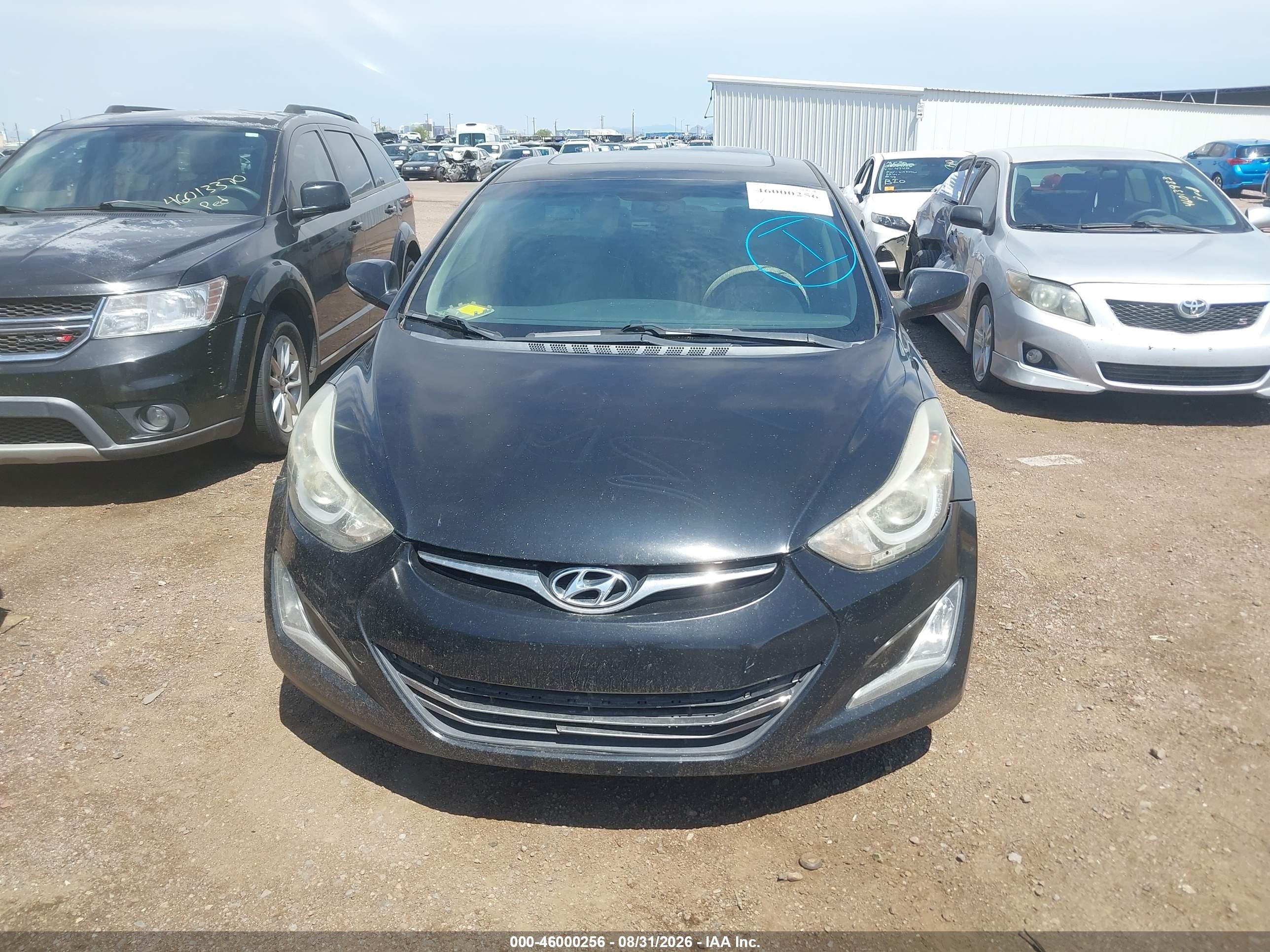 2015 Hyundai Elantra Sport Black vin: KMHDH4AH5FU453744