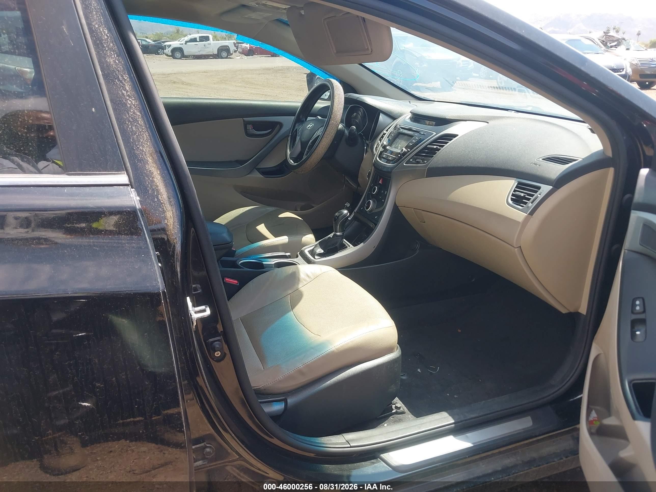 2015 Hyundai Elantra Sport Black vin: KMHDH4AH5FU453744