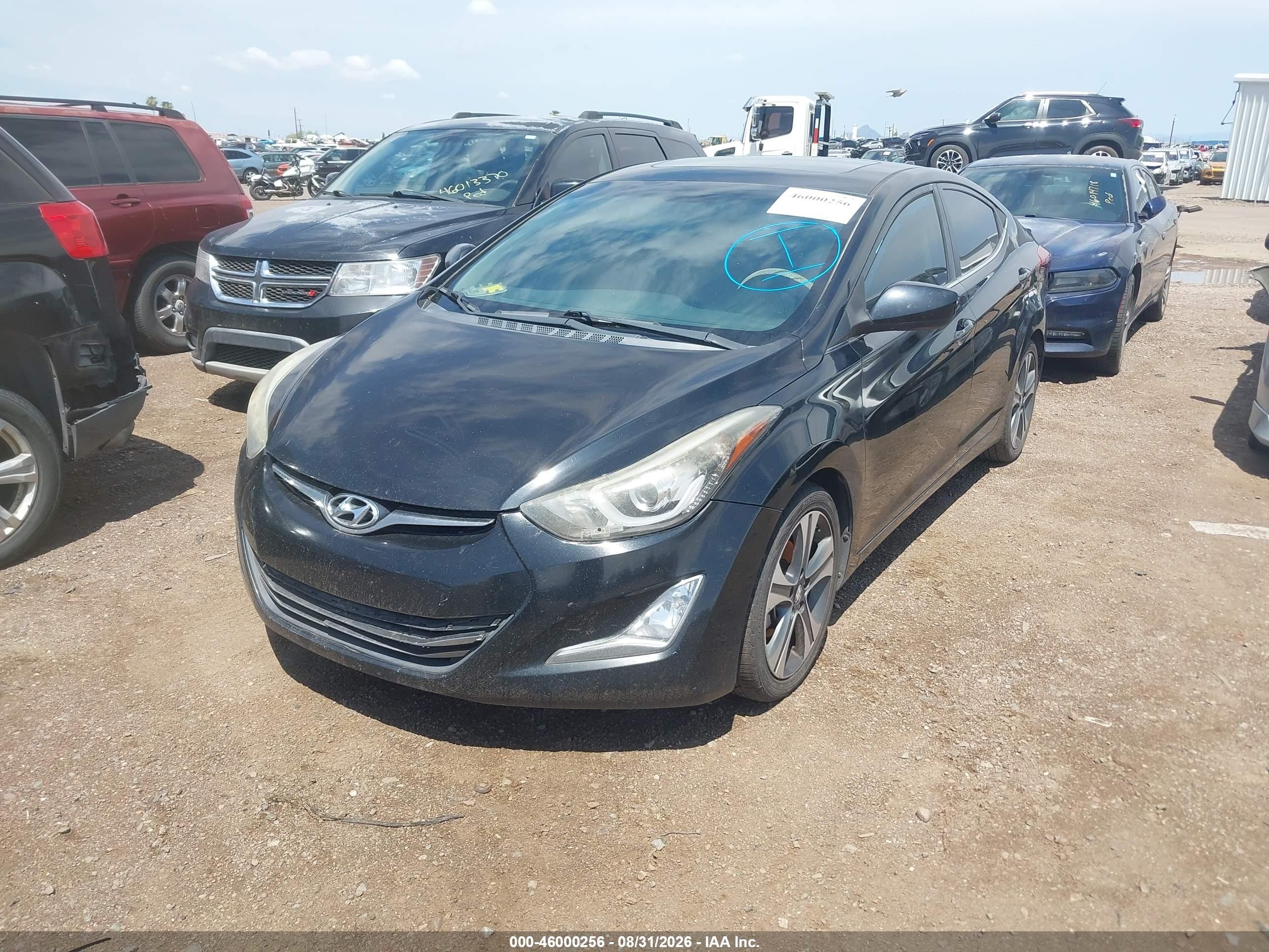 2015 Hyundai Elantra Sport Black vin: KMHDH4AH5FU453744