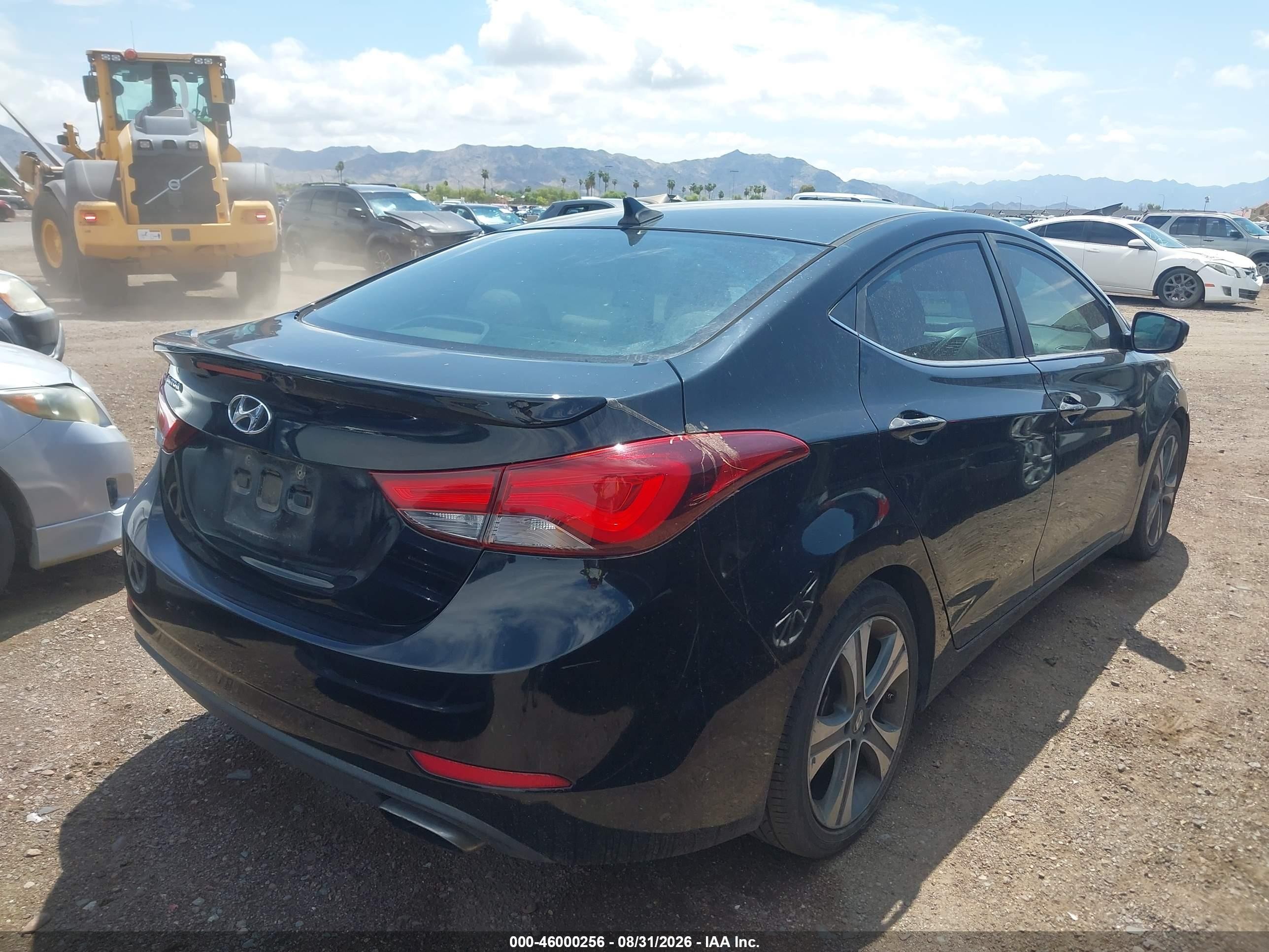 2015 Hyundai Elantra Sport Black vin: KMHDH4AH5FU453744
