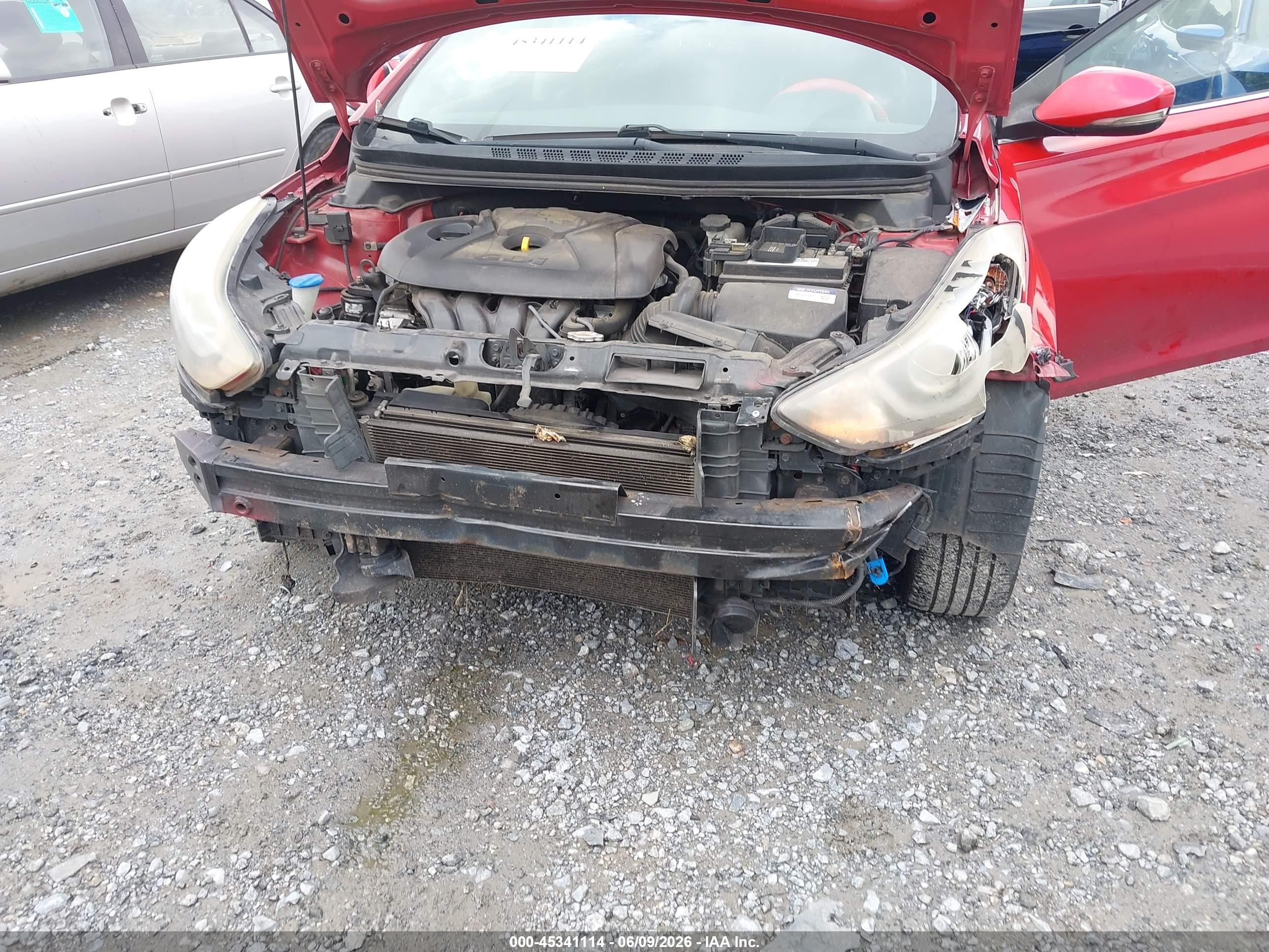 2014 Hyundai Elantra Sport Red vin: KMHDH4AH6EU100704