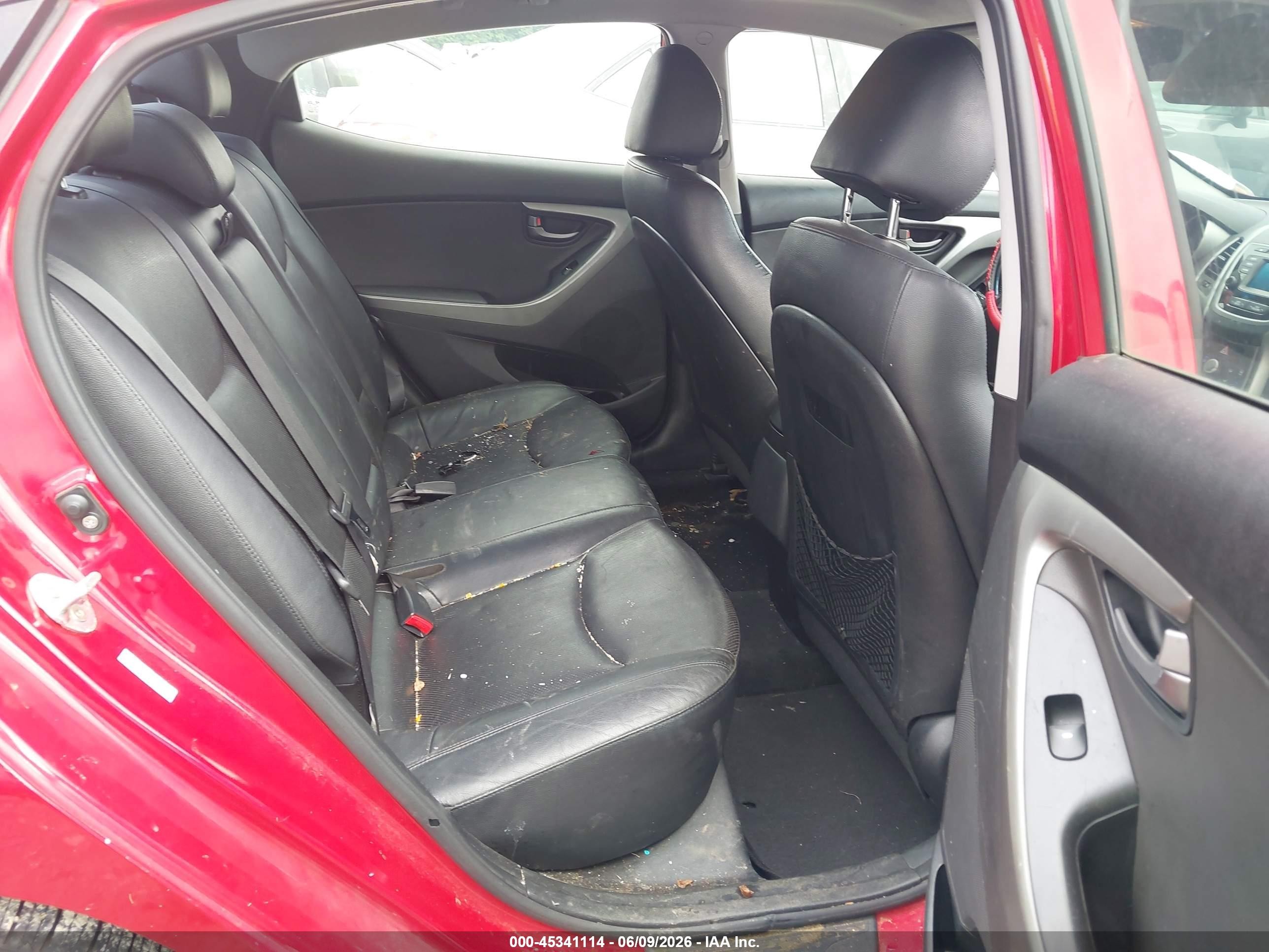 2014 Hyundai Elantra Sport Red vin: KMHDH4AH6EU100704