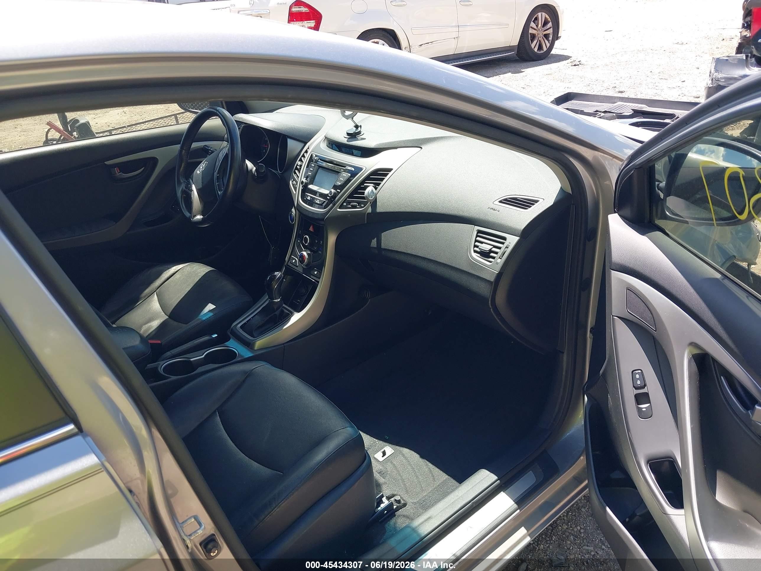 2014 Hyundai Elantra Sport Gray vin: KMHDH4AH6EU108706