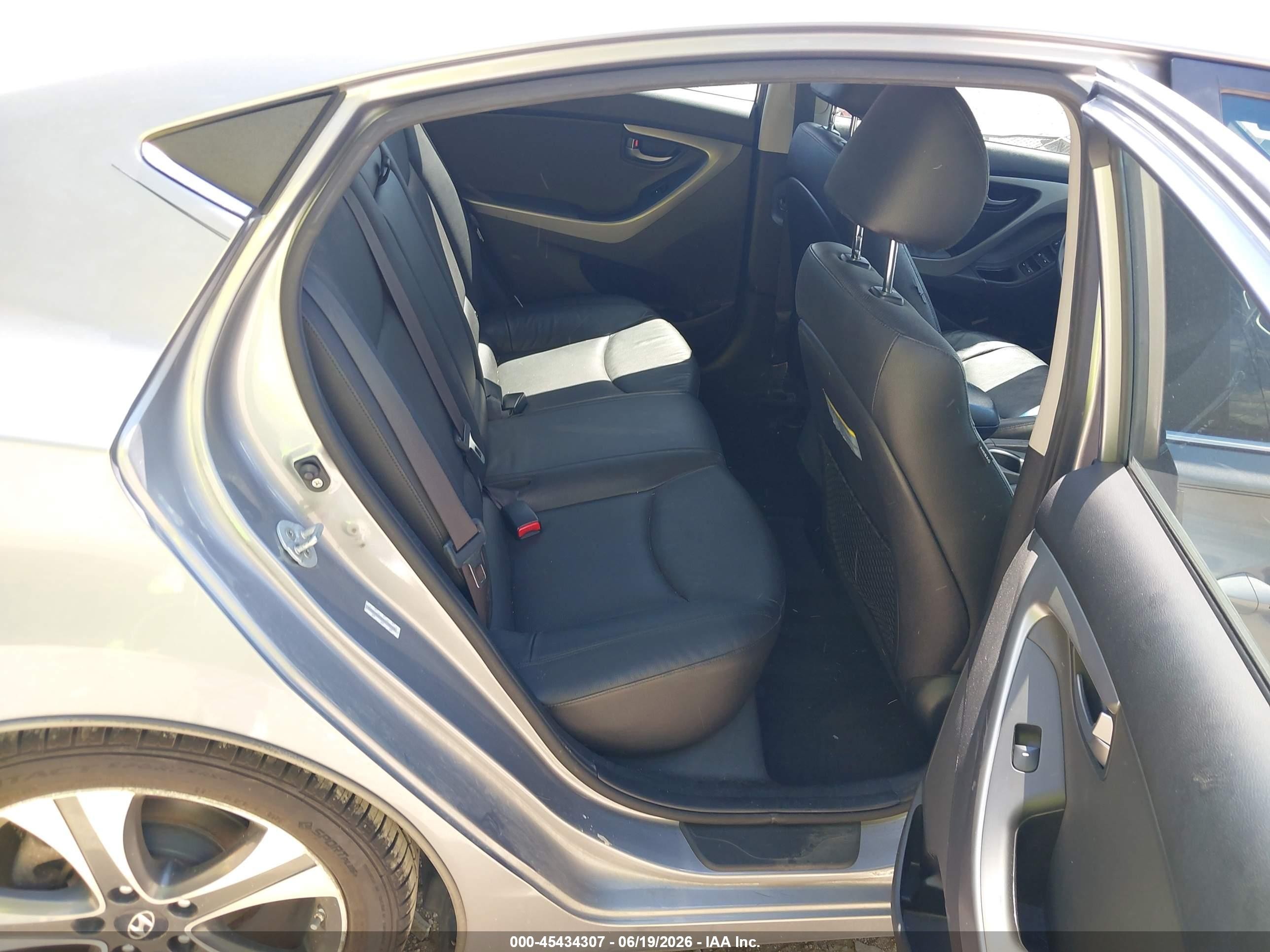 2014 Hyundai Elantra Sport Gray vin: KMHDH4AH6EU108706