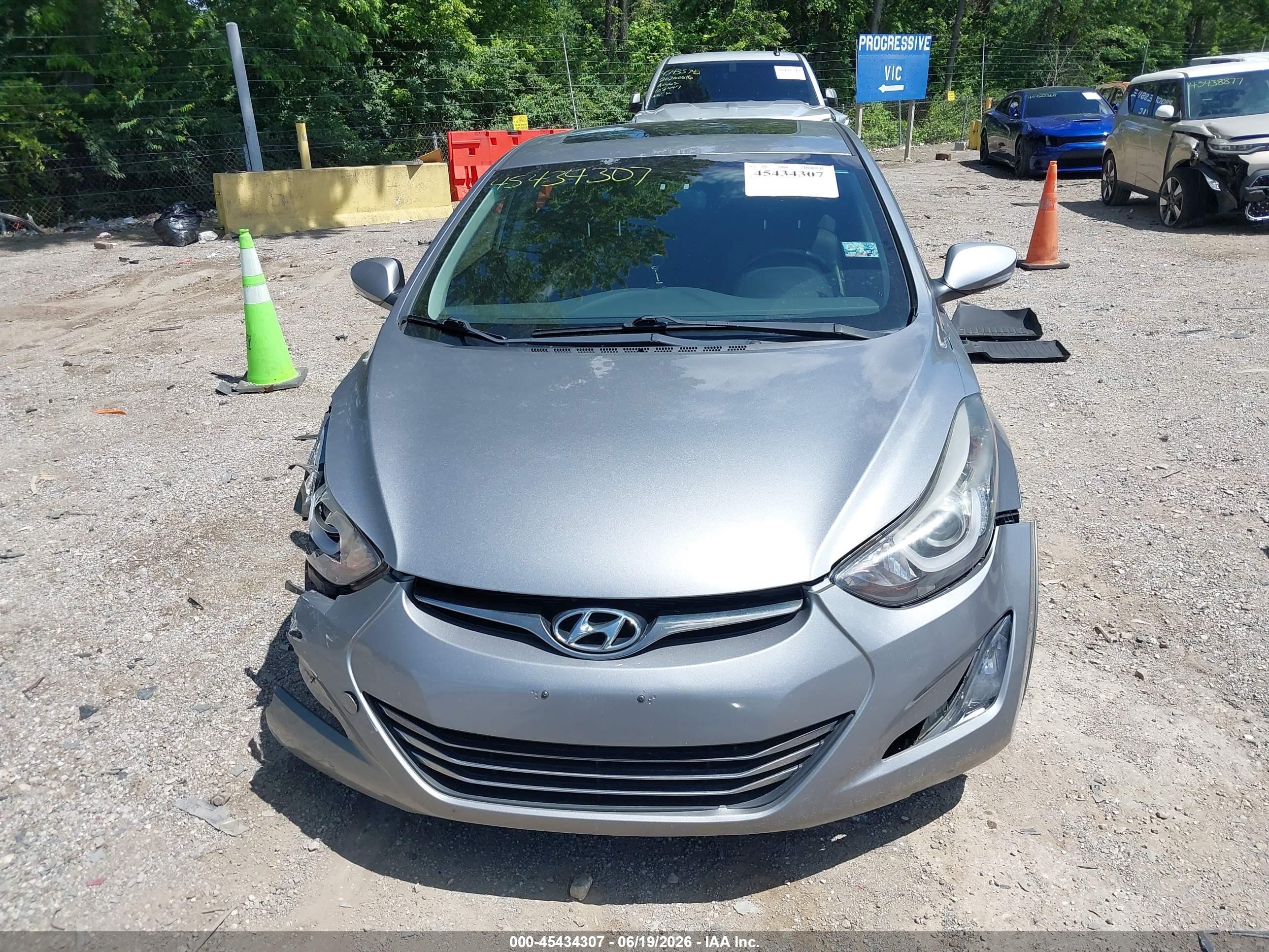 2014 Hyundai Elantra Sport Gray vin: KMHDH4AH6EU108706