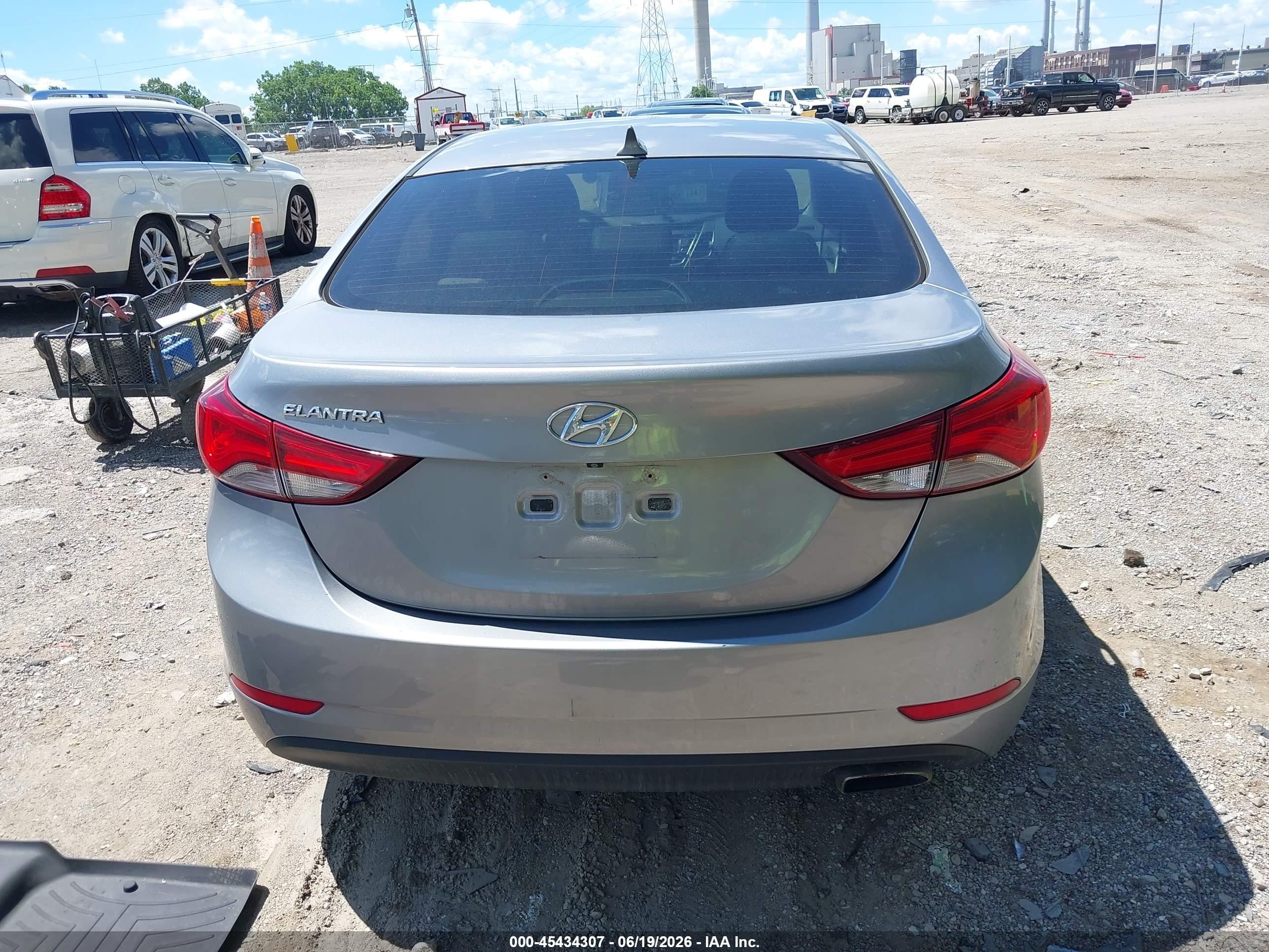2014 Hyundai Elantra Sport Gray vin: KMHDH4AH6EU108706