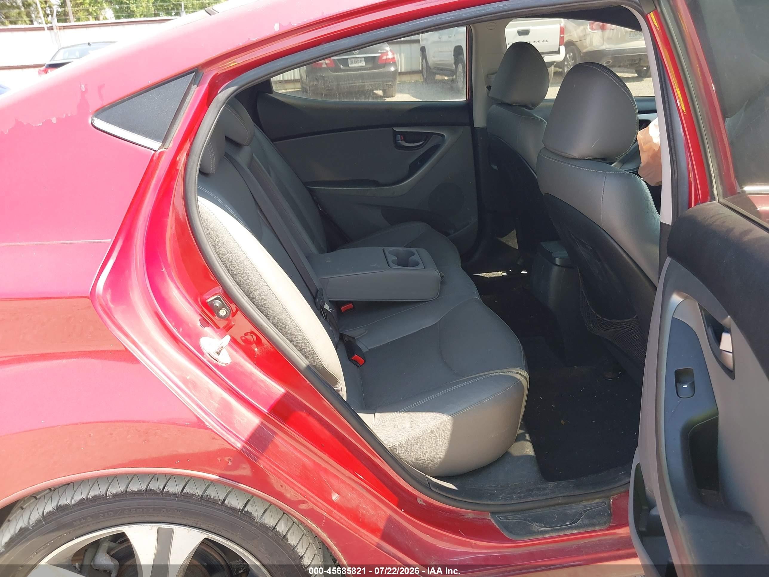 2014 Hyundai Elantra Sport Maroon vin: KMHDH4AH6EU162166