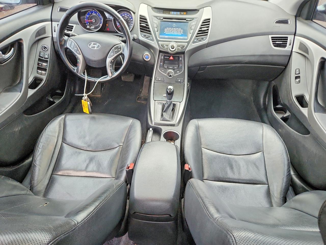 2014 Hyundai Elantra Gl Gray vin: KMHDH4AH6EU216713