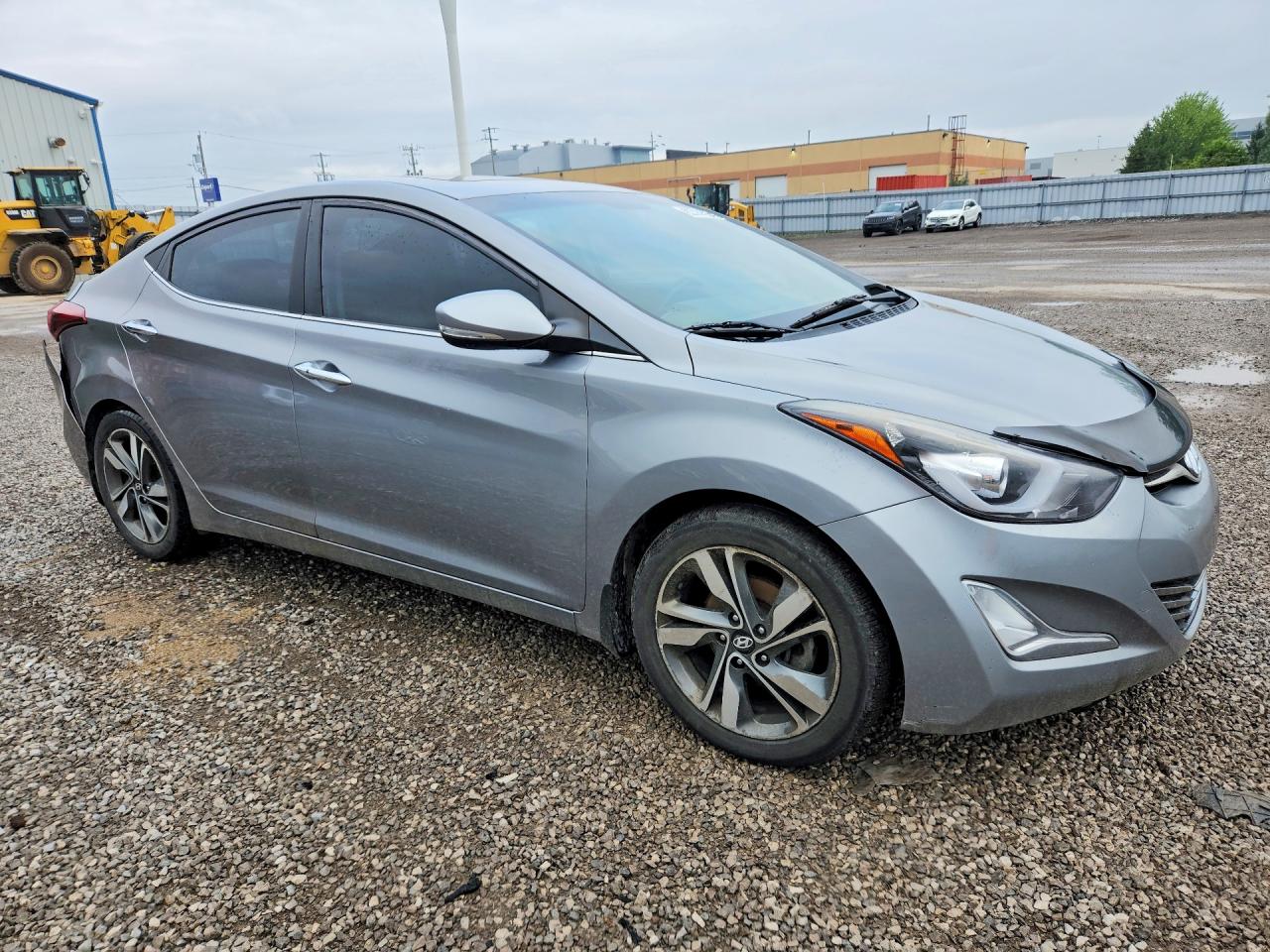 2014 Hyundai Elantra Gl Gray vin: KMHDH4AH6EU216713