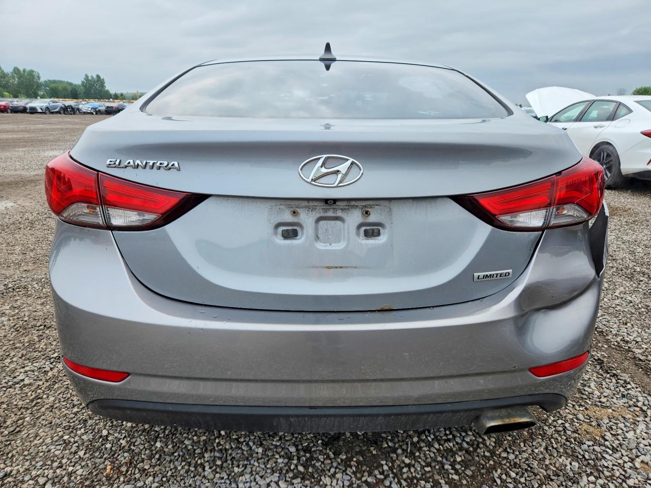 2014 Hyundai Elantra Gl Gray vin: KMHDH4AH6EU216713