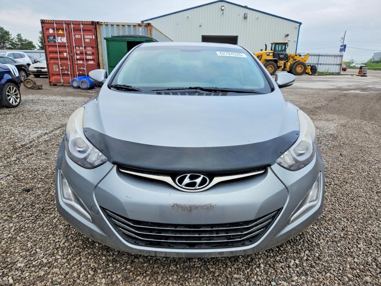 2014 Hyundai Elantra Gl Gray vin: KMHDH4AH6EU216713