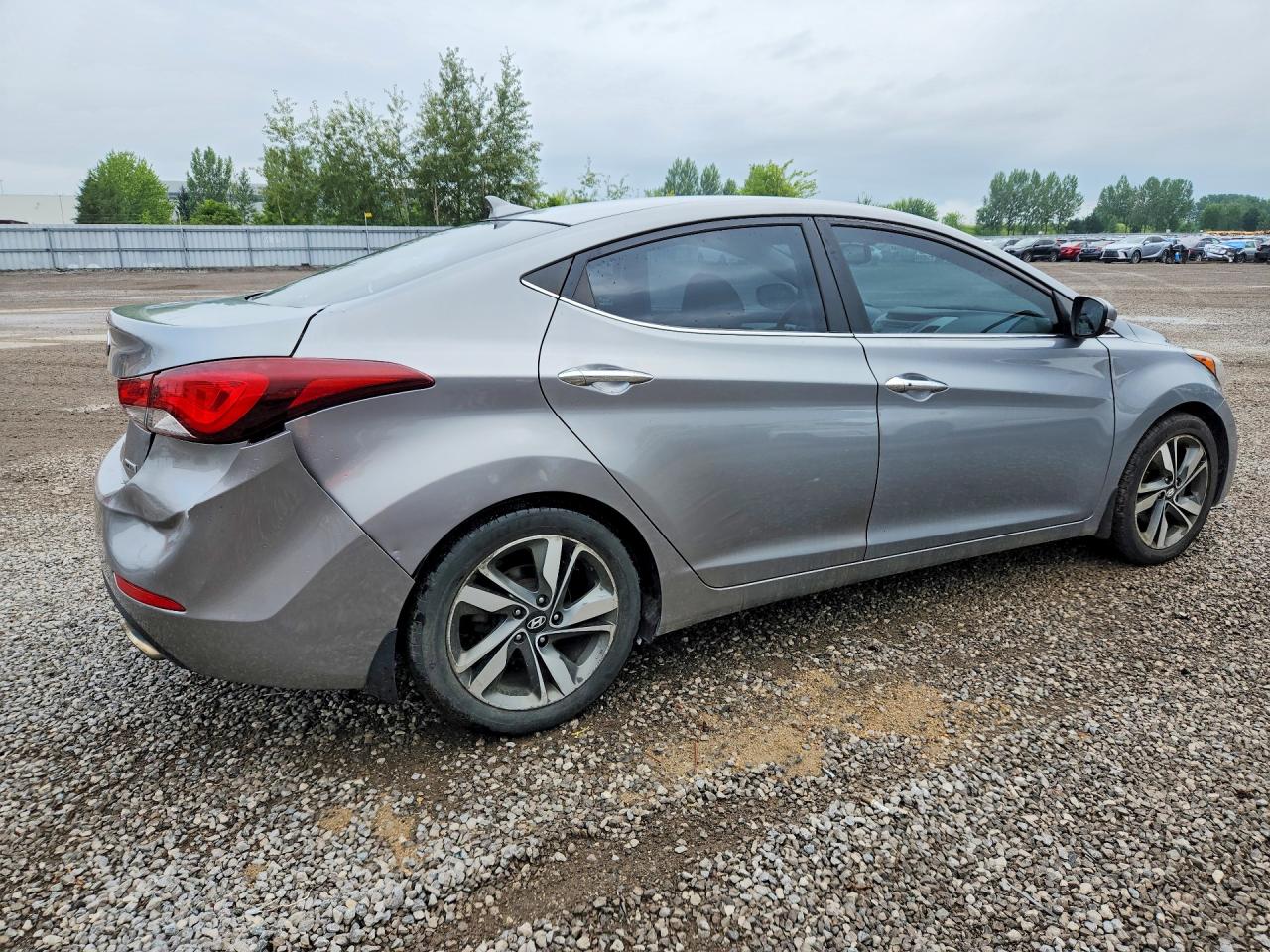 2014 Hyundai Elantra Gl Gray vin: KMHDH4AH6EU216713