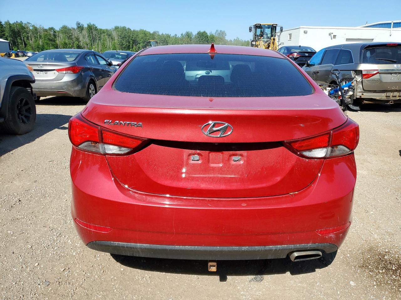 2015 Hyundai Elantra Sport Red vin: KMHDH4AH6FU286603