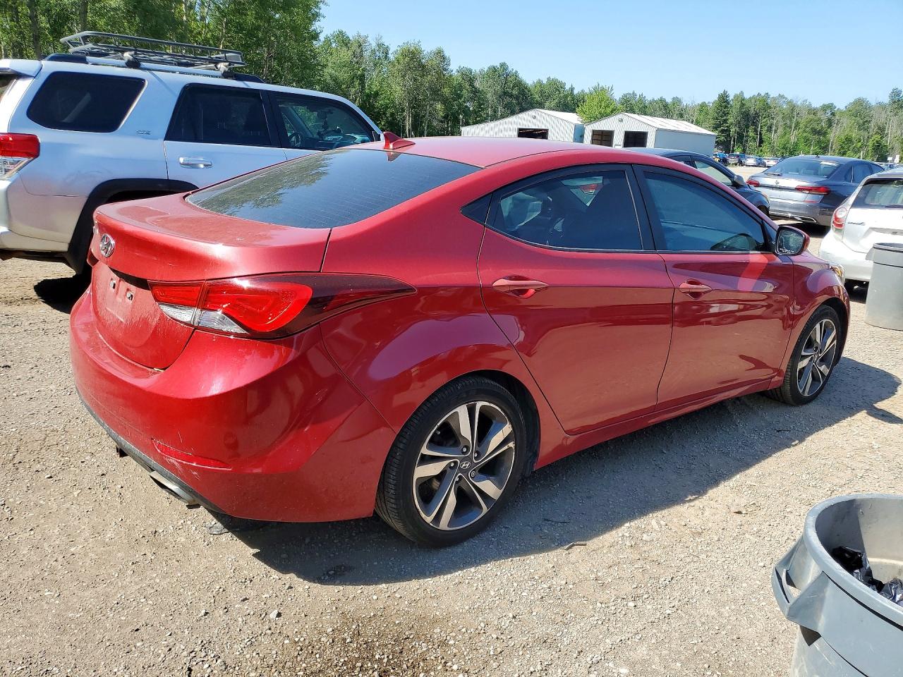 2015 Hyundai Elantra Sport Red vin: KMHDH4AH6FU286603