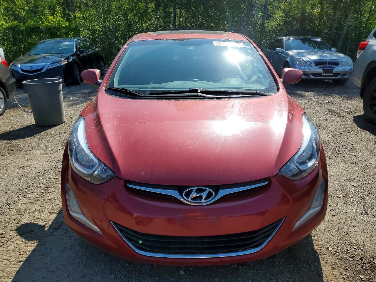 2015 Hyundai Elantra Sport Red vin: KMHDH4AH6FU286603